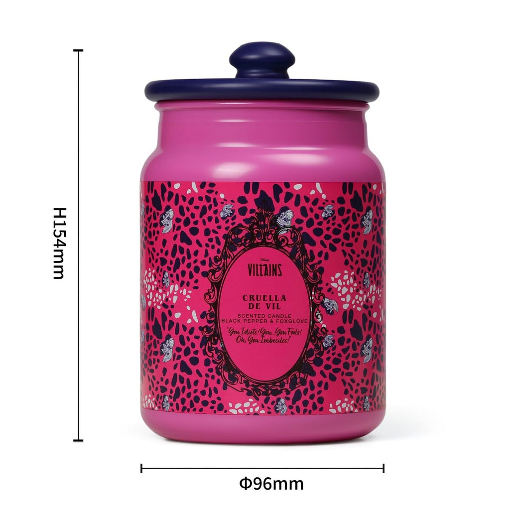 Disney Villains Cruella De Vil Black Pepper & Foxglove Scented Candle 430g