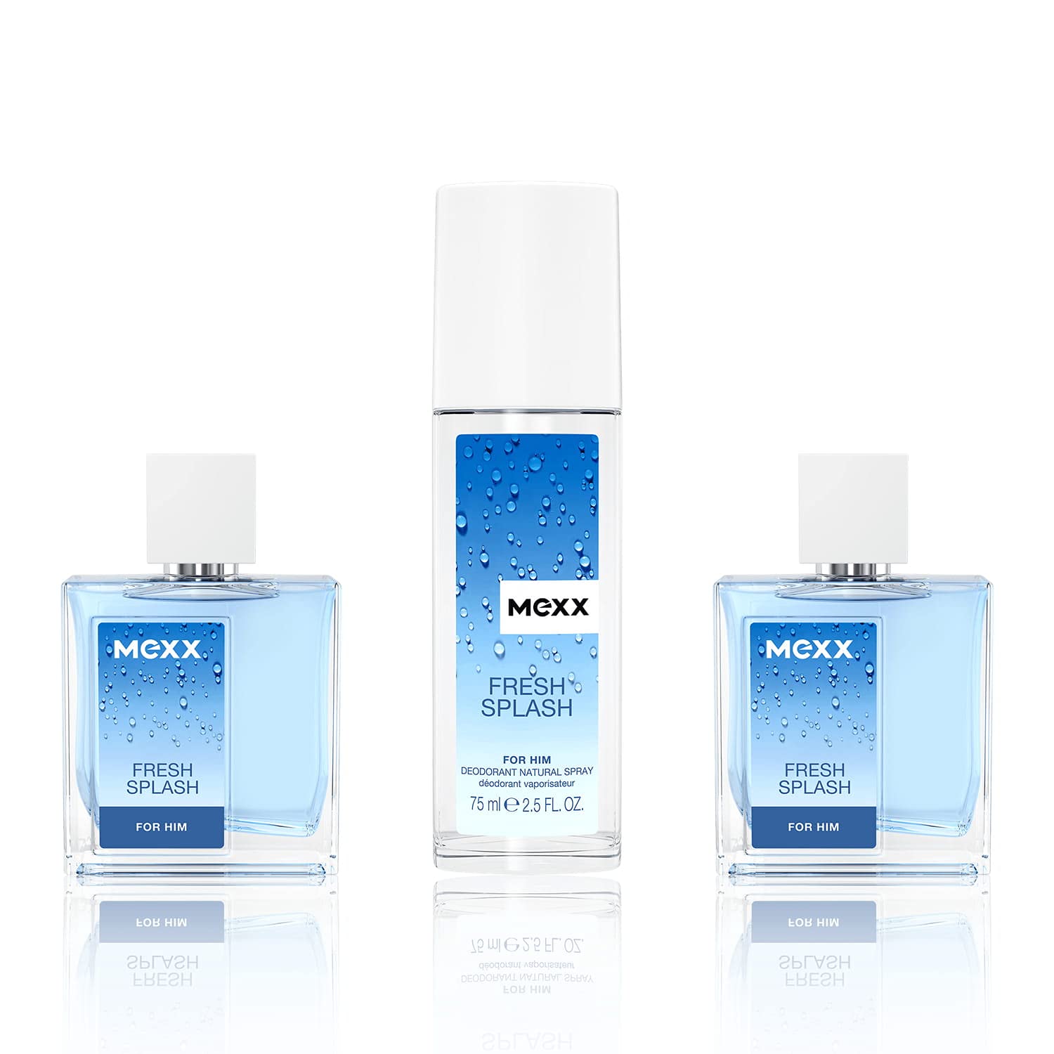 Mexx Fresh Splash for Him Deodorant 75ml Natural Spray - Deodorant Spray at MyBeautyBoutique by Mexx