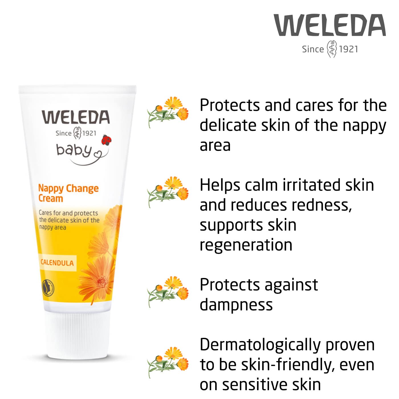 Weleda Calendula Nappy Change Baby Cream 75ml