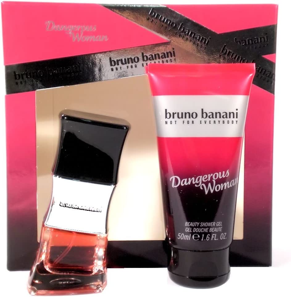 Bruno Banani Dangerous Woman Gift Set 30ml EDT + 50ml Shower Gel - Bath & Body Gift Sets at MyBeautyBoutique by Bruno Banani