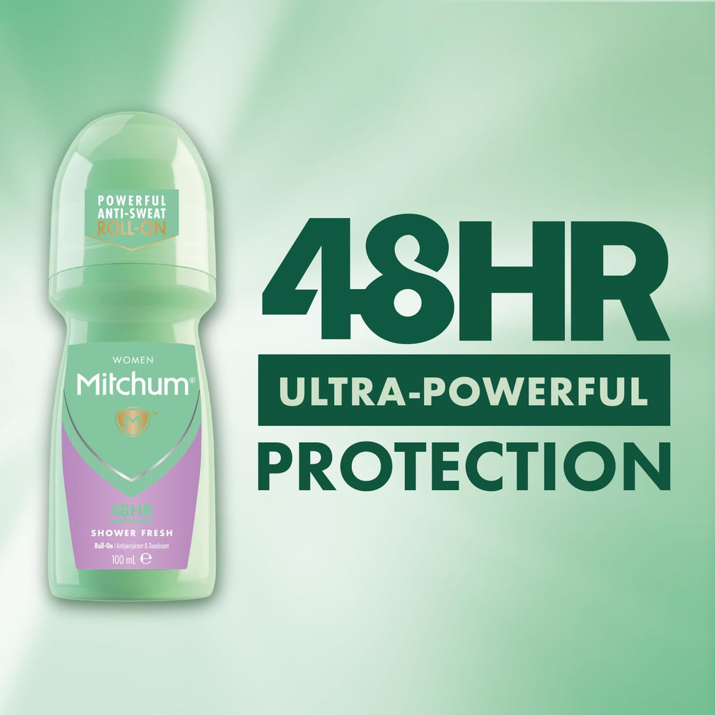 Mitchum Women Shower Fresh Deodorant Roll-On 100ml - Bath & Body at MyBeautyBoutique by Mitchum