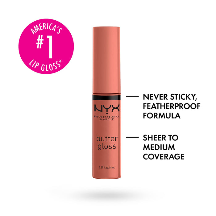 NYX Butter Gloss Lip Gloss 8ml - Bit Of Honey