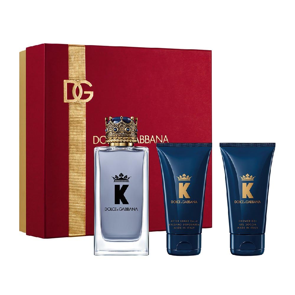 Dolce & Gabbana K Gift Set 100ml EDT + 50ml Aftershave Balm + 50ml Shower Gel