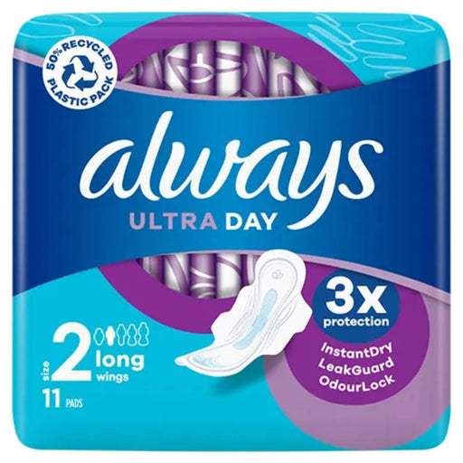 Always Ultra Sanitary Towels Long With Wings Size 2