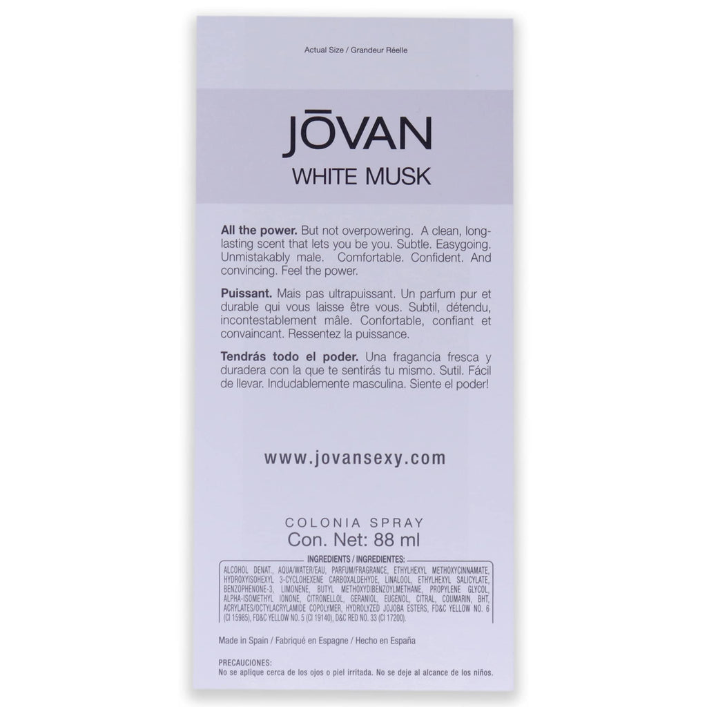 Jovan Black Muscs For Men Cologne 88ml - Eau de Cologne at MyBeautyBoutique by Jovan