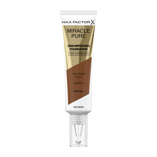 Max Factor Miracle Pure Skin-Improving Foundation SPF30 30m - 100 Cocoa