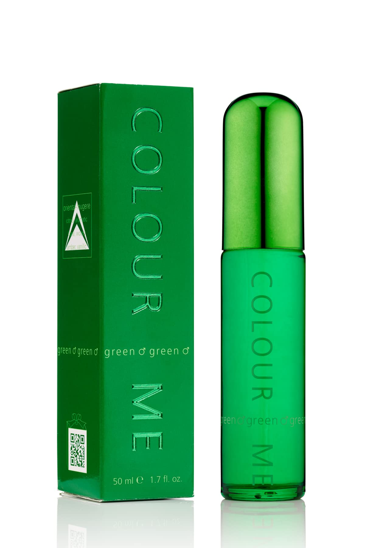 Colour Me Green Gift Set 50ml EDT Spray + 10ml Roll-on Perfume - Eau de Toilette at MyBeautyBoutique by Colour Me