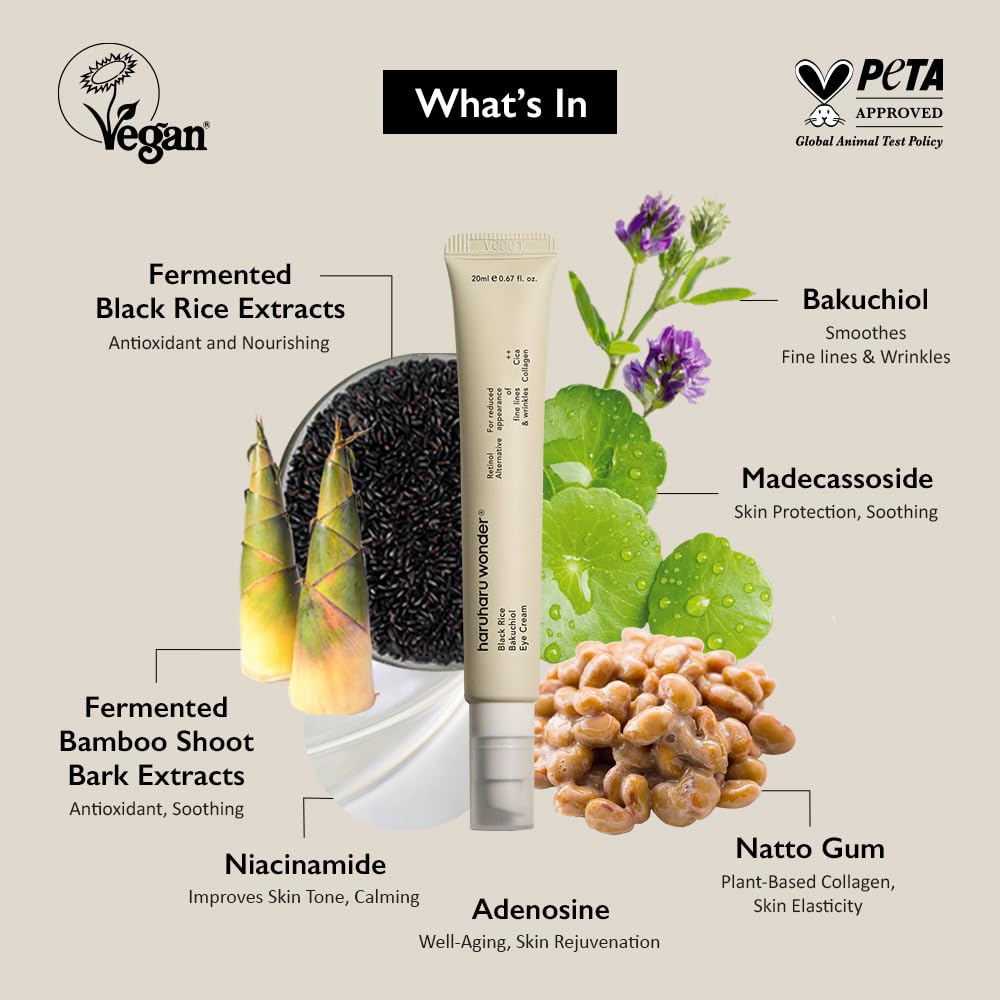 Haruharu Wonder Black Rice Bakuchiol Eye Cream - 20ml