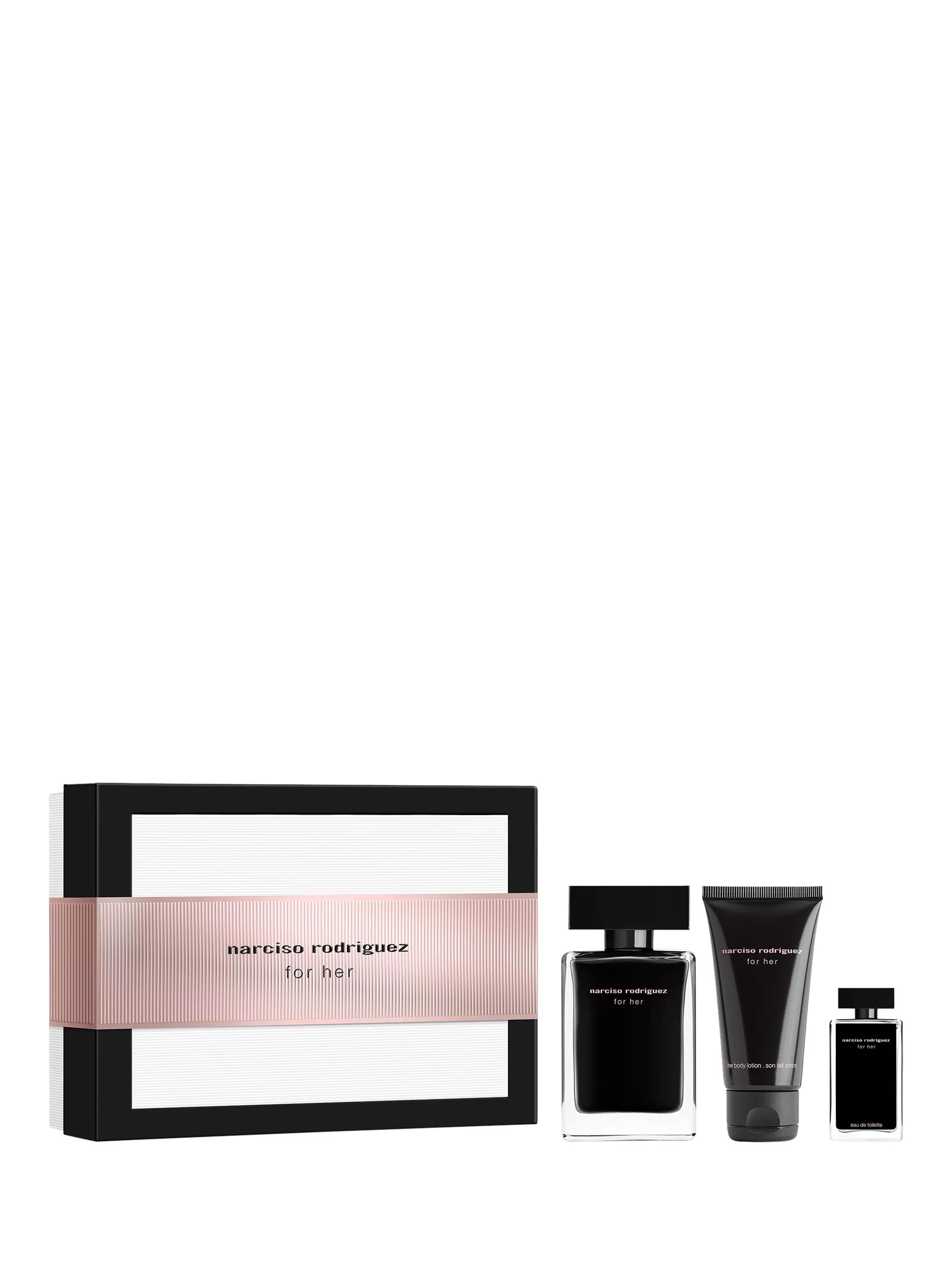 Narciso Rodriguez for Her Gift Set 50ml EDT + 50ml Body Lotion +7.5ml EDT