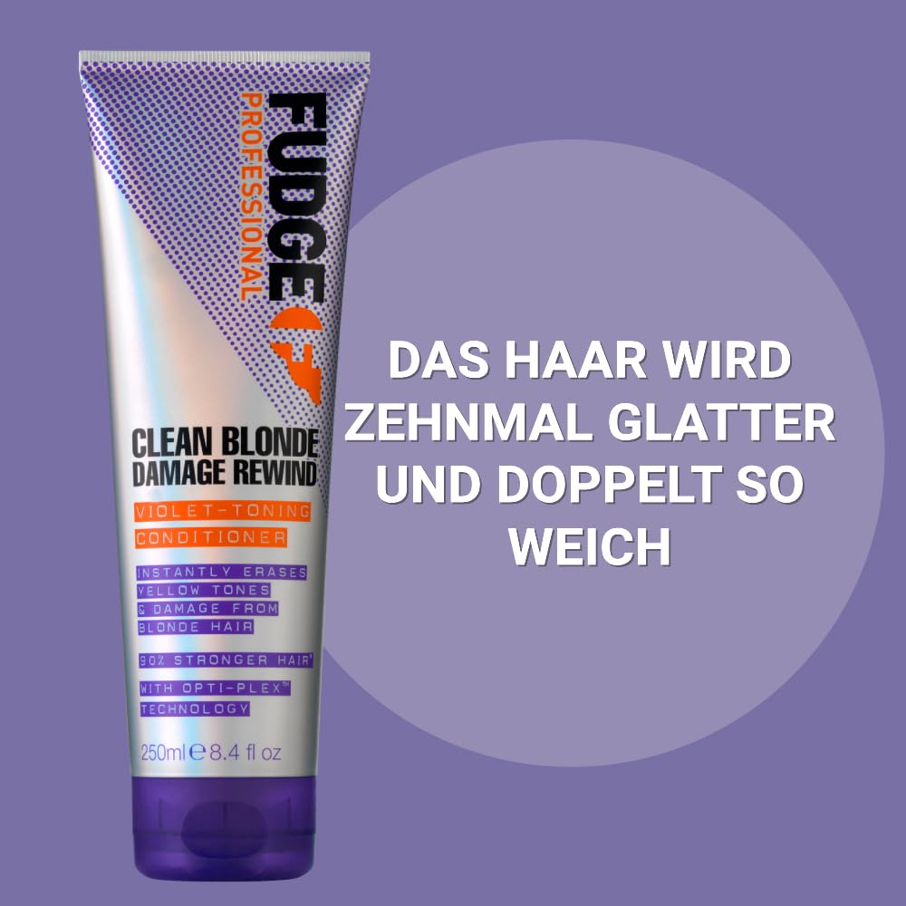 Fudge Clean Blonde Damage Rewind Violet Toning Conditioner 1000ml