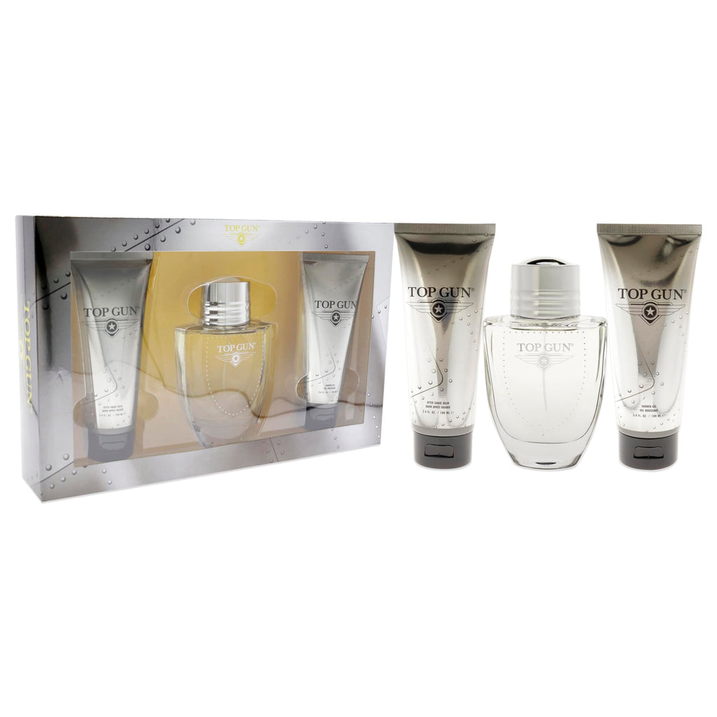 Top Gun Chevron Gift Set 100ml EDT + 100ml Shower Gel + 100ml Aftershave Balm