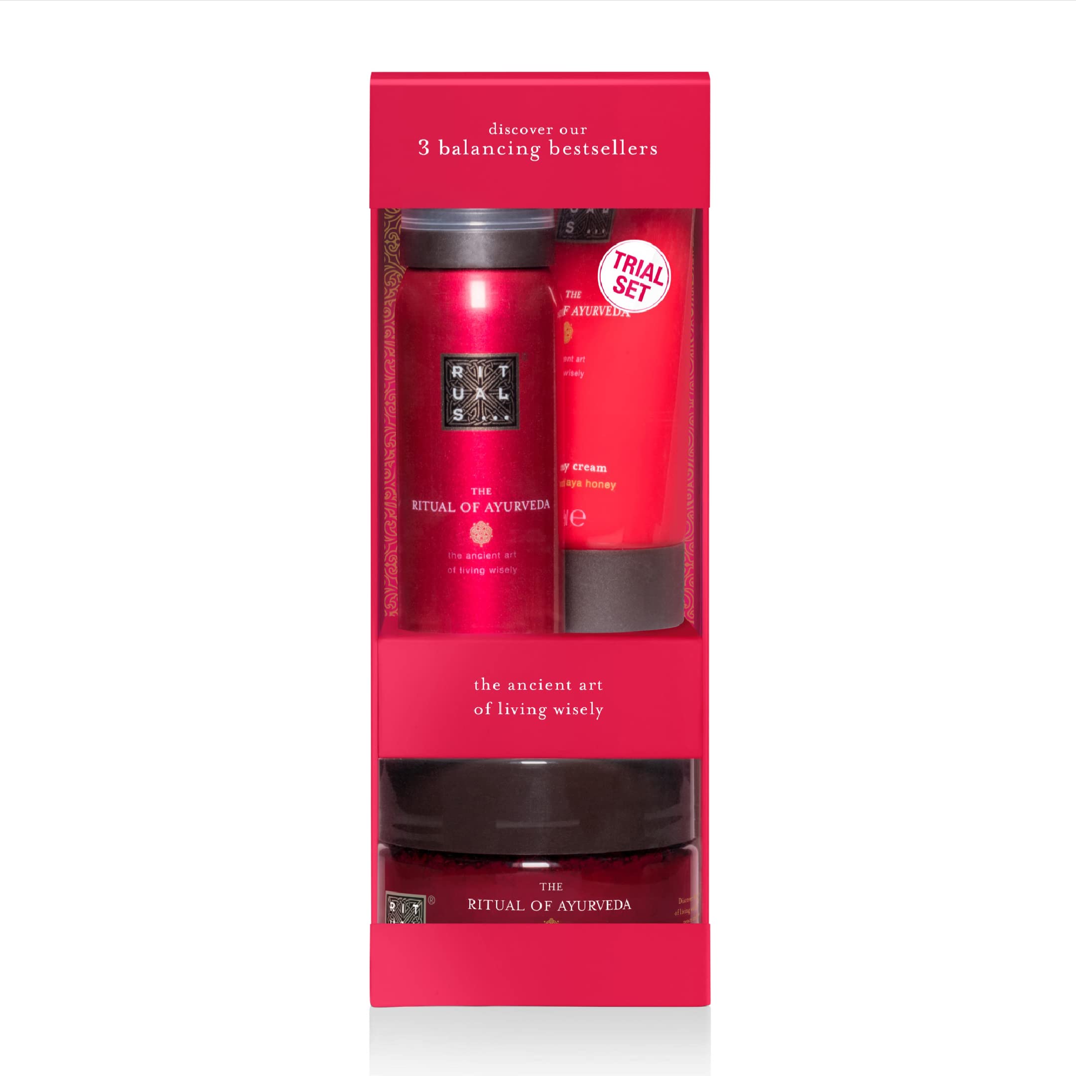 Rituals The Ritual of Ayurveda Gift Set 70ml Body Cream + 125g Body Scrub + 50ml Foaming Shower Gel