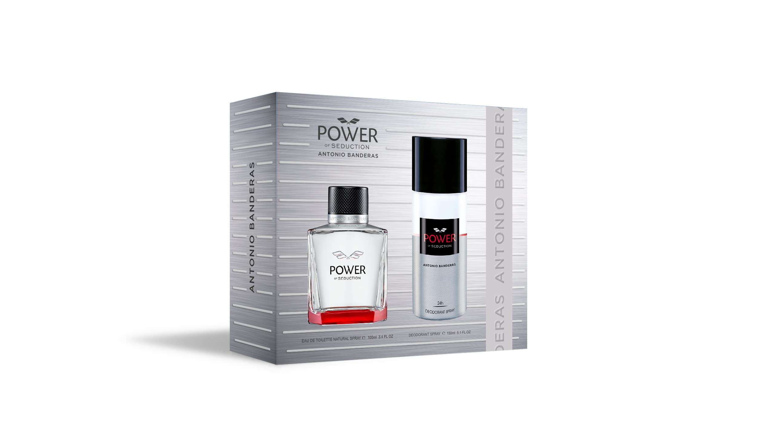 Antonio Banderas Power Of Seduction 2 Piece Gift Set: Eau de Toilette 100ml - Deodorant Spray 150ml - Gift Set at MyBeautyBoutique by Antonio Banderas
