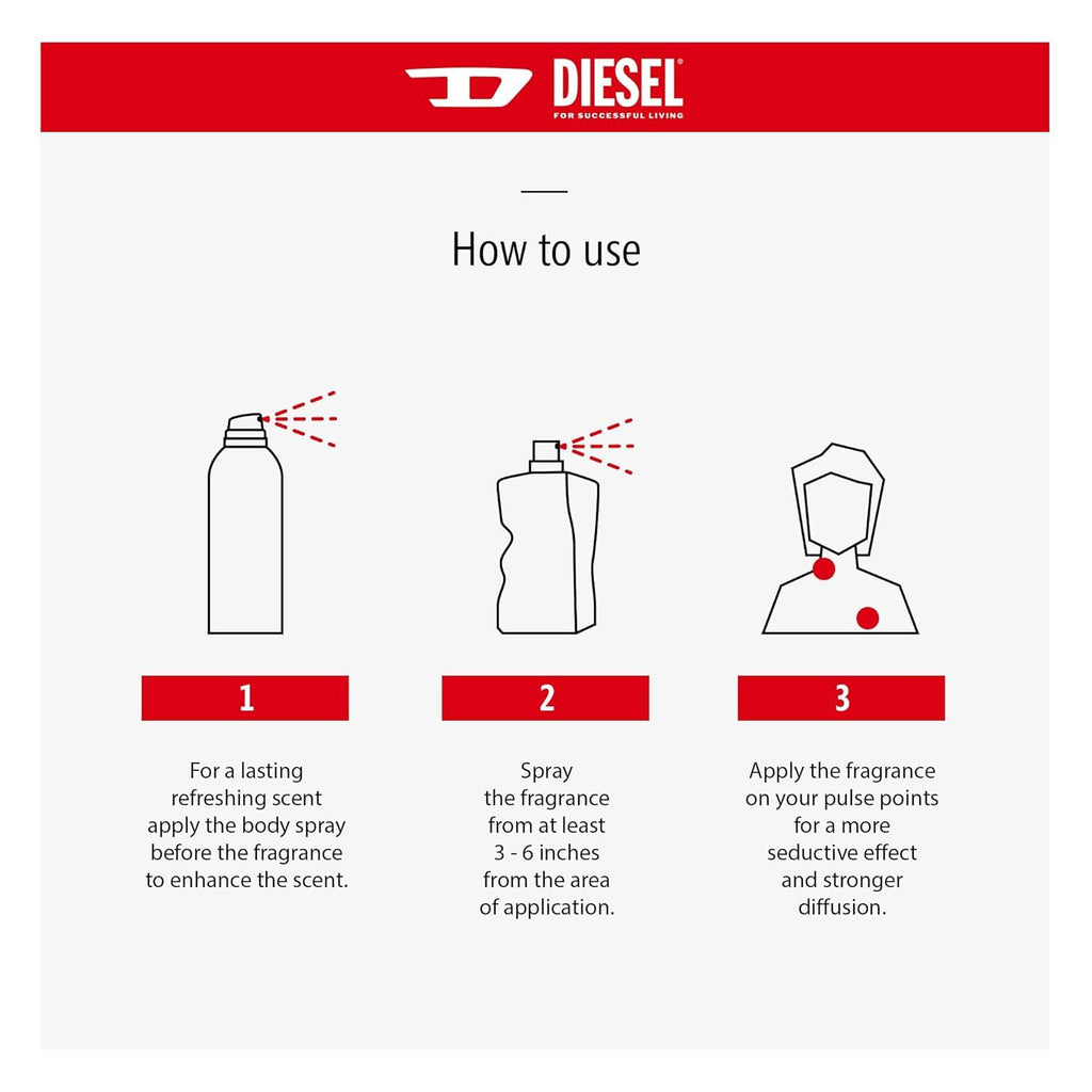Diesel Only The Brave Body Spray 200ml - Body Spray at MyBeautyBoutique by Diesel