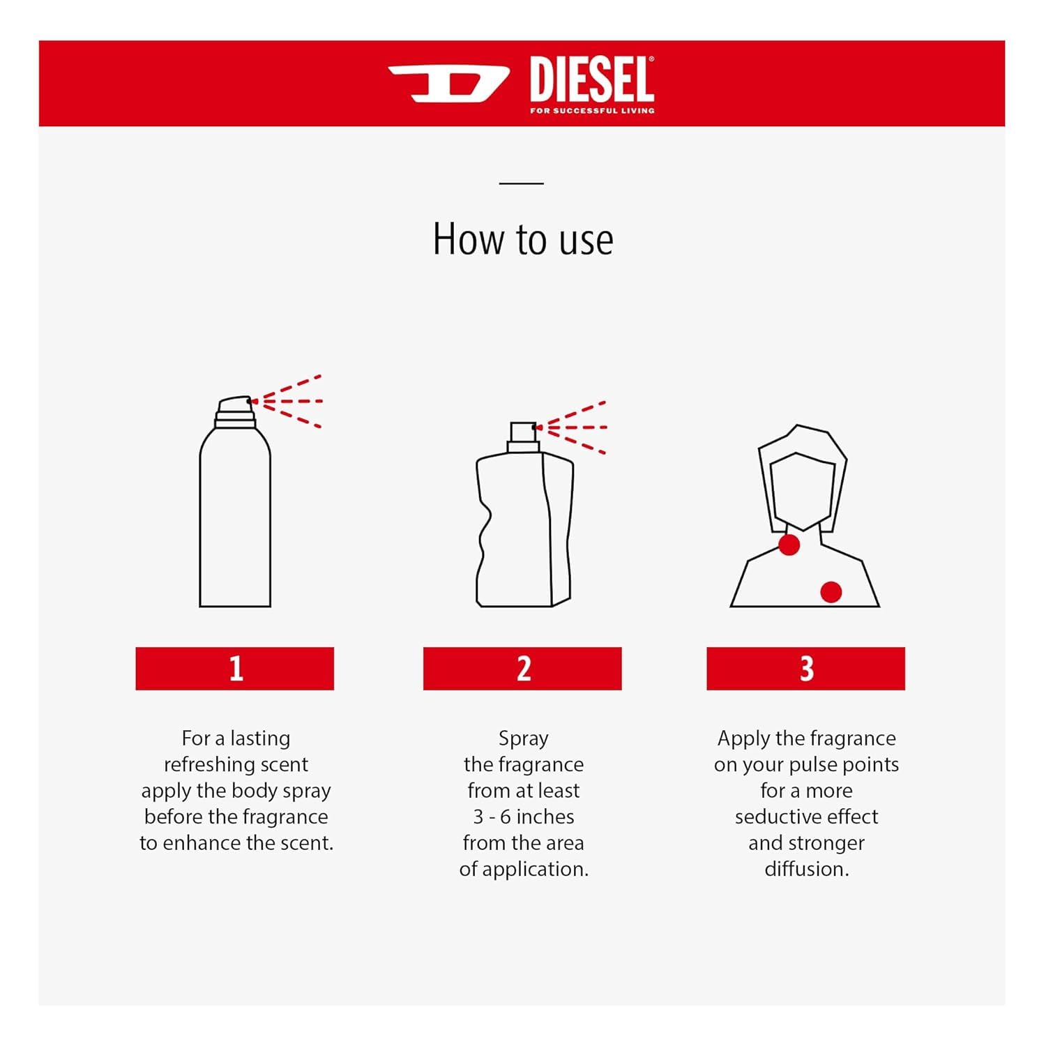 Diesel Only The Brave Body Spray 200ml - Body Spray at MyBeautyBoutique by Diesel