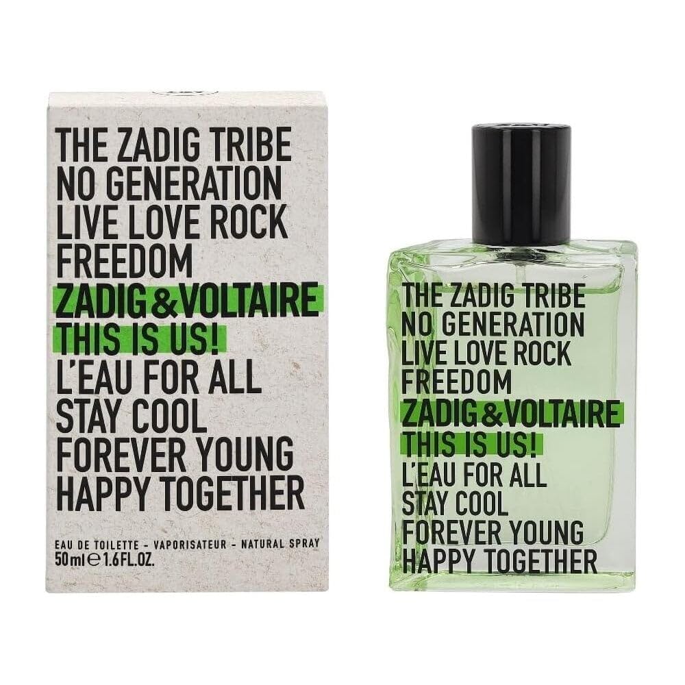 Zadig & Voltaire This Is Us! L'Eau For All Eau de Toilette 50ml Spray - Unisex at MyBeautyBoutique by Zadig & Voltaire