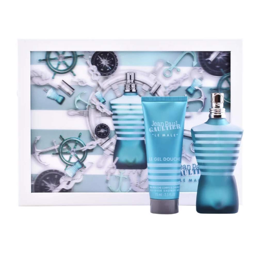 Jean Paul Gaultier Le Male Gift Set 75ml EDT + 75ml All Over Shower Gel (Christmas Edition)