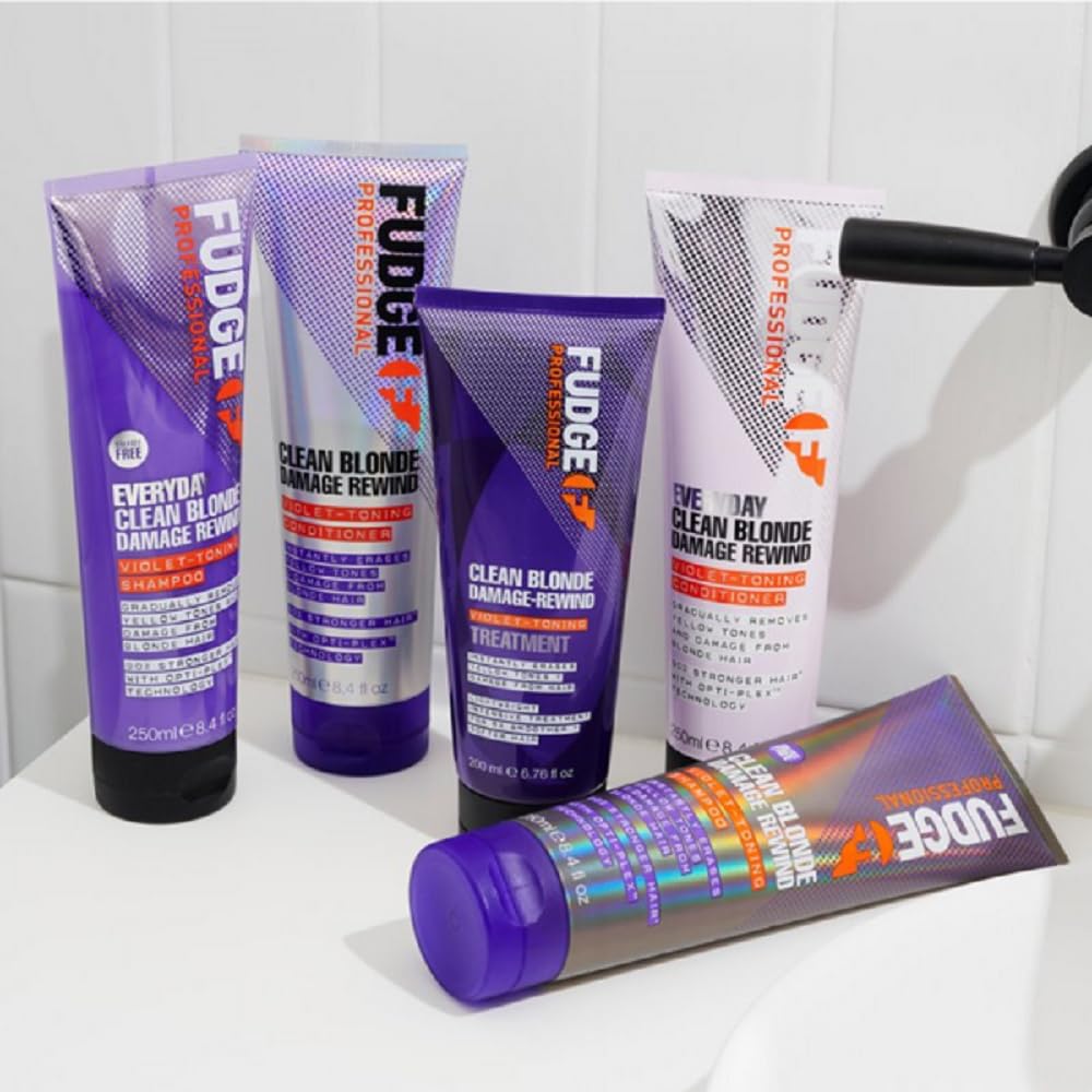 Fudge Clean Blonde Damage Rewind Violet Toning Treatment 200ml