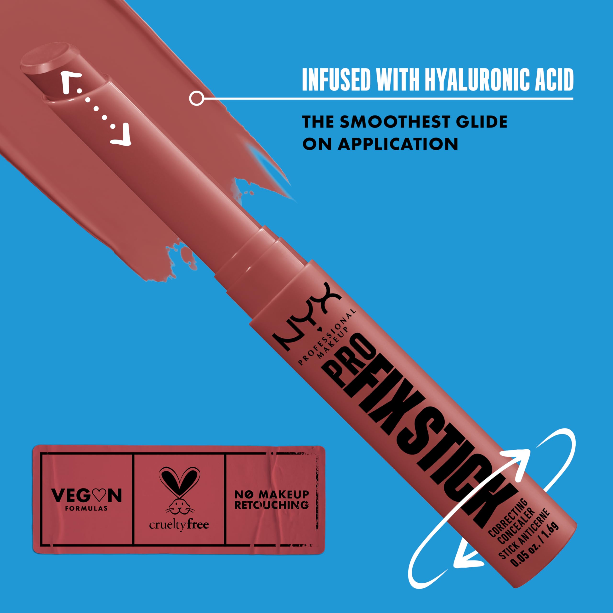 NYX Pro Fix Stick Correcting 17 Deep Walnut Concealer 1.6g