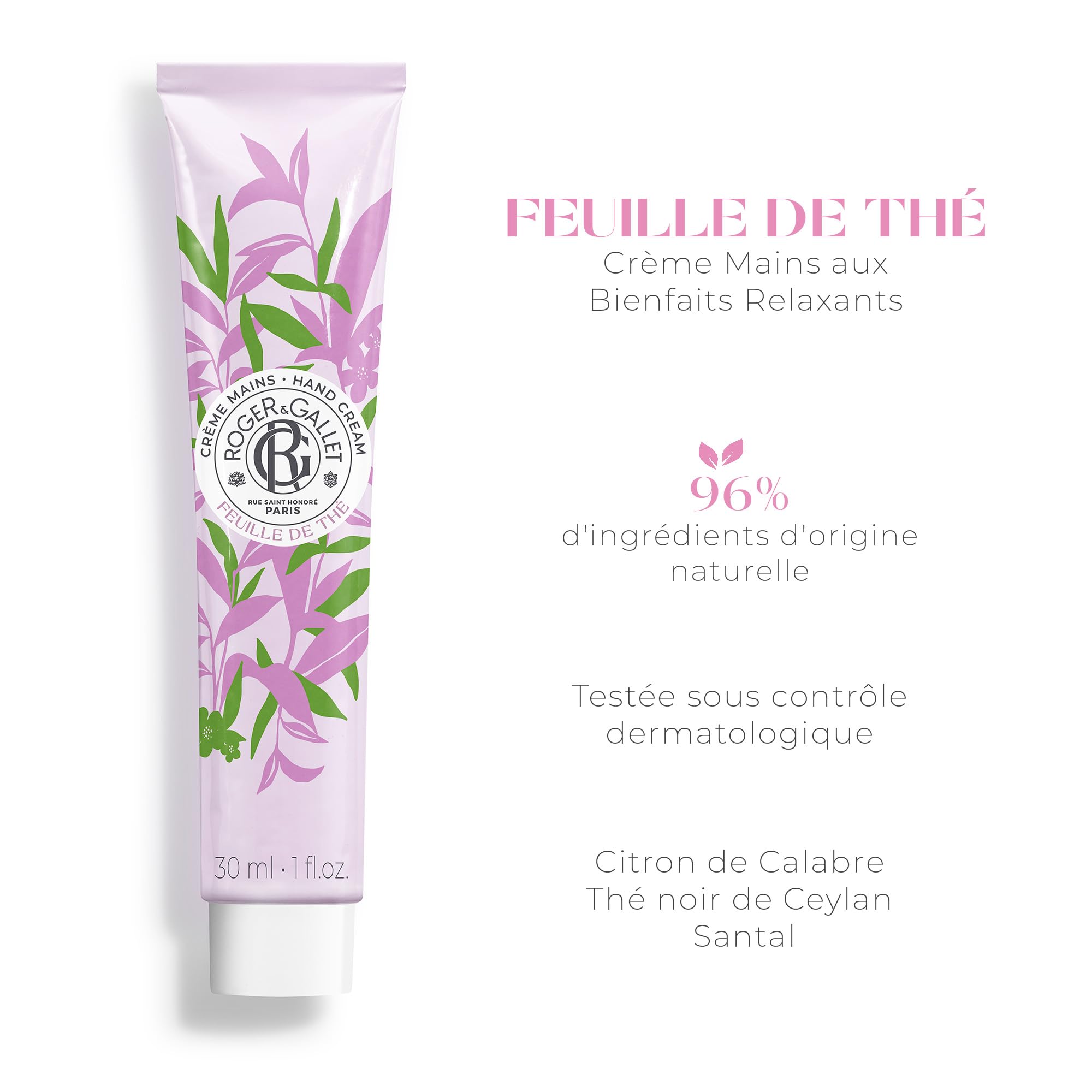 Roger & Gallet Feuille De Thé Hand Cream 30ml