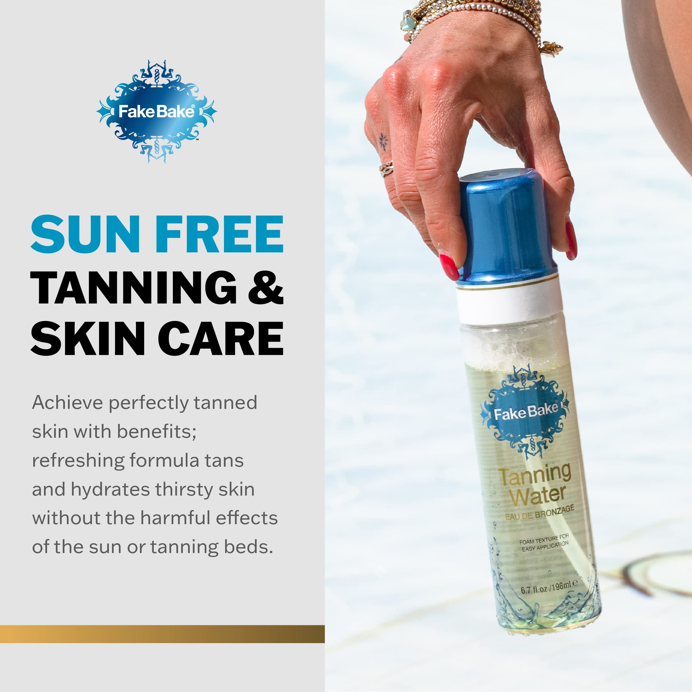 Fake Bake Tanning Water 198ml  Application Mitt