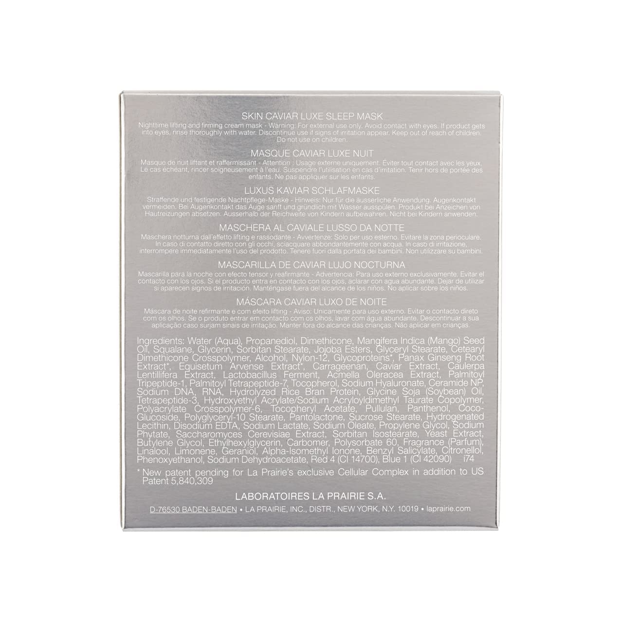 La Prairie Luxe Sleep Mask 50ml