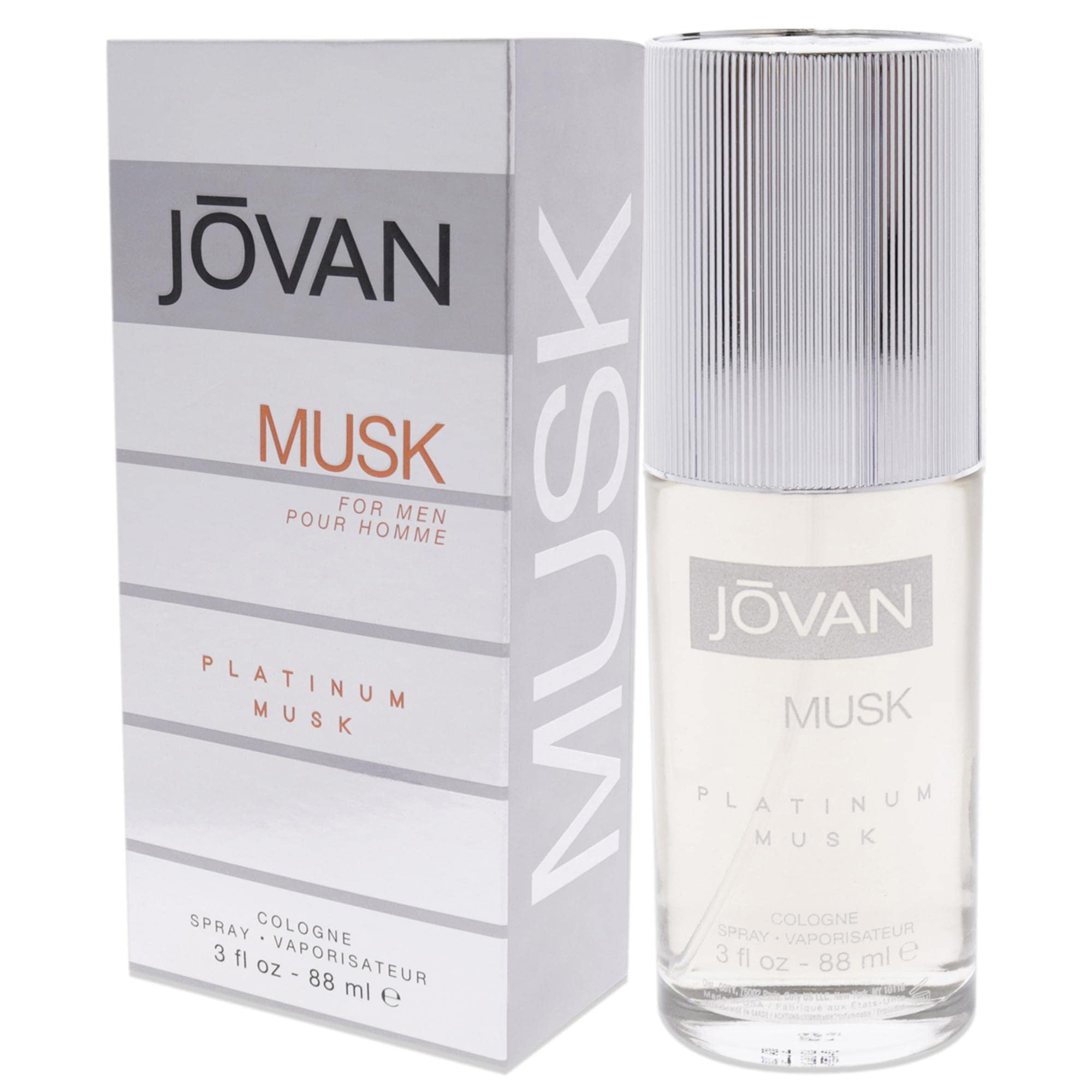 Jovan Musk For Men Eau De Cologne 88ml Spray - Platinum Musk