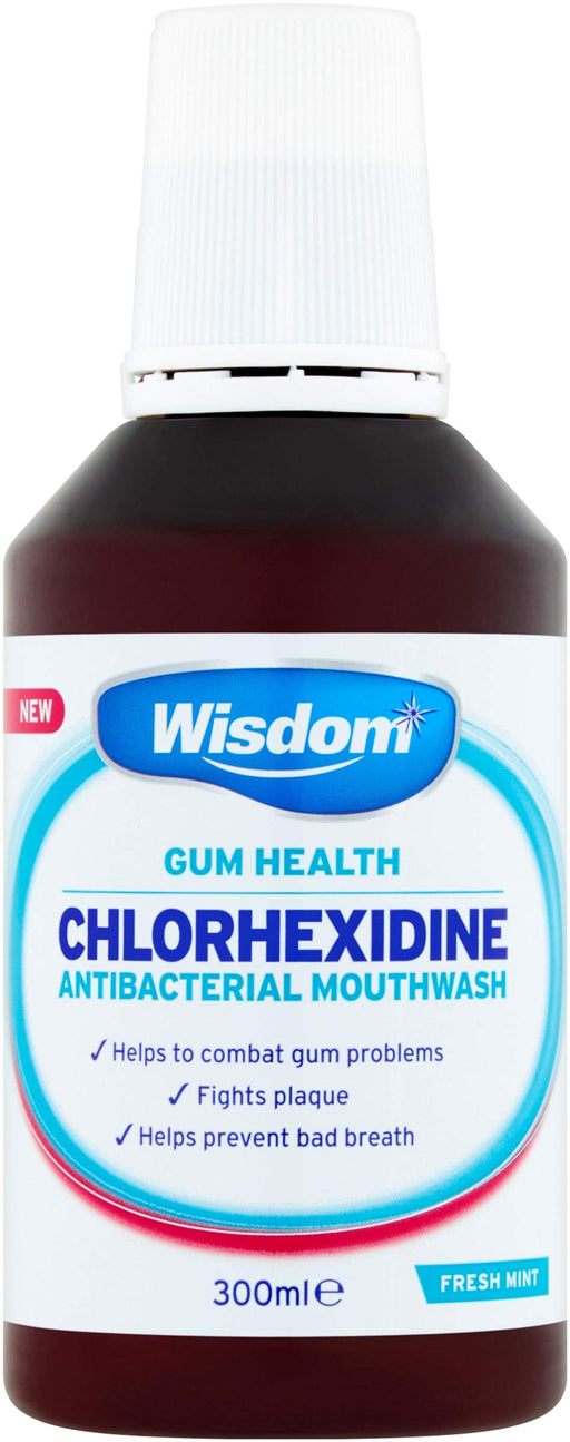 Wisdom Chlorhexidine Anti-Bacterial Mouthwash Fresh Mint