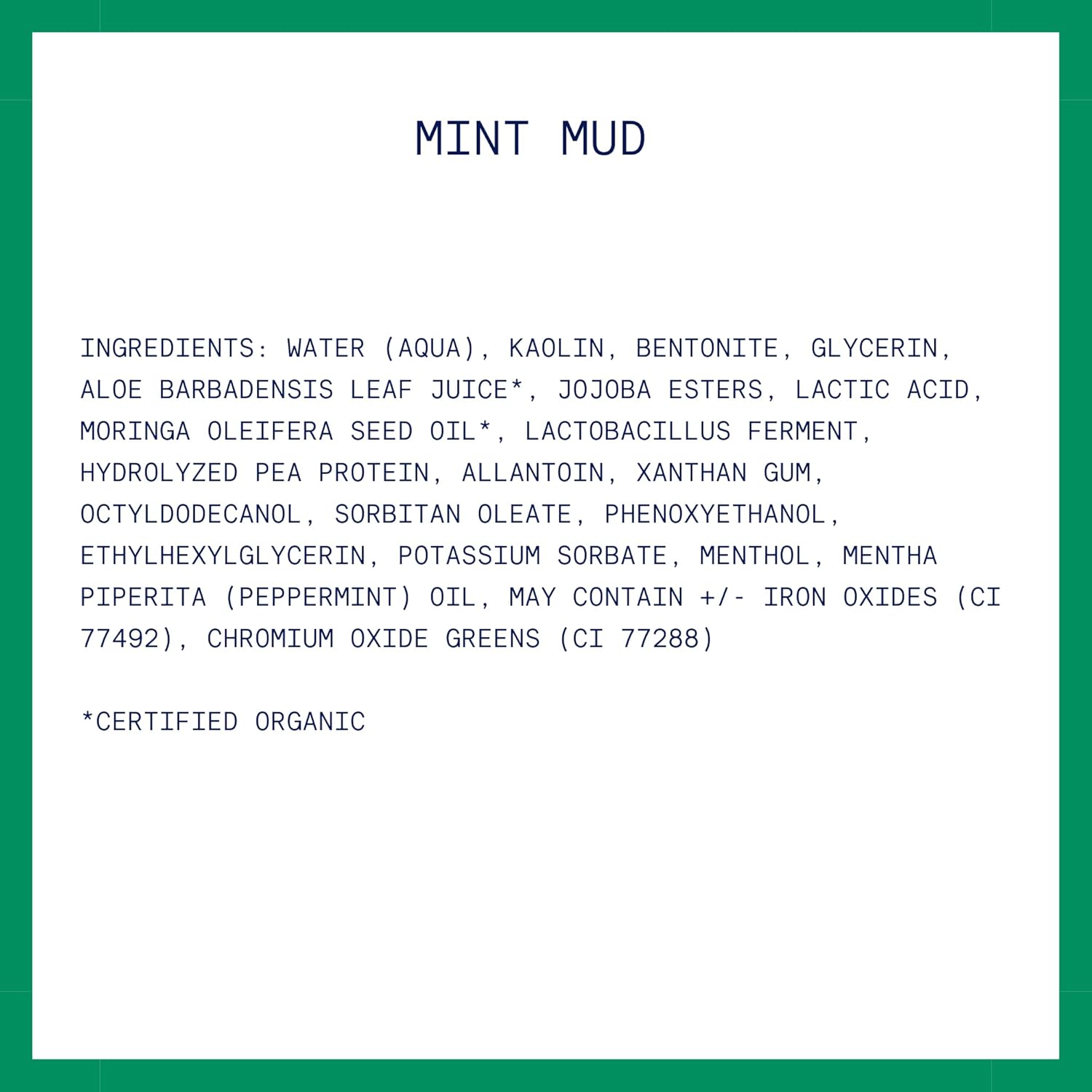 Kinship Mint Mud Deep Pore Detox Mask 57g