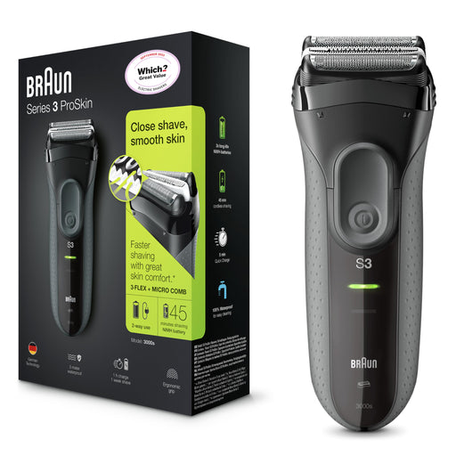 Braun Series 3 ProSkin 3000s Shaver with Protection Cap