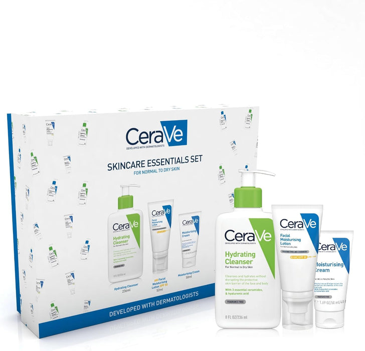 CeraVe Skincare Essential Set for Normal To Dry Skin