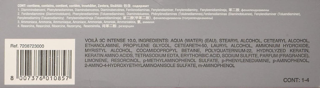 Intercosmo Voilà 3C Intense 10.0 Natural Platinum Blonde Hair Colour 60ml