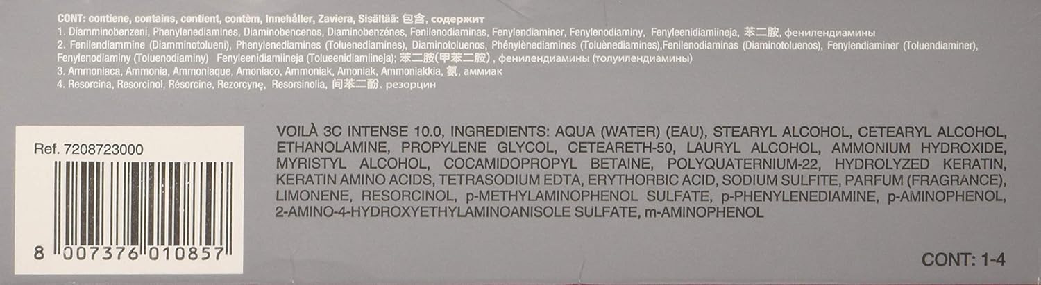 Intercosmo Voilà 3C Intense 10.0 Natural Platinum Blonde Hair Colour 60ml