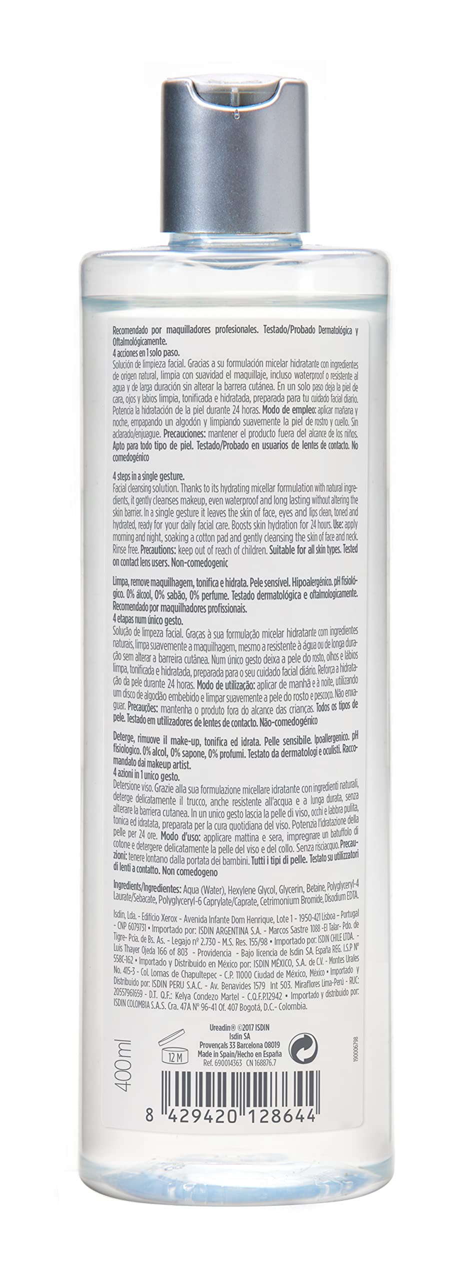 ISDIN 4 In 1 Micellar Solution 400ml