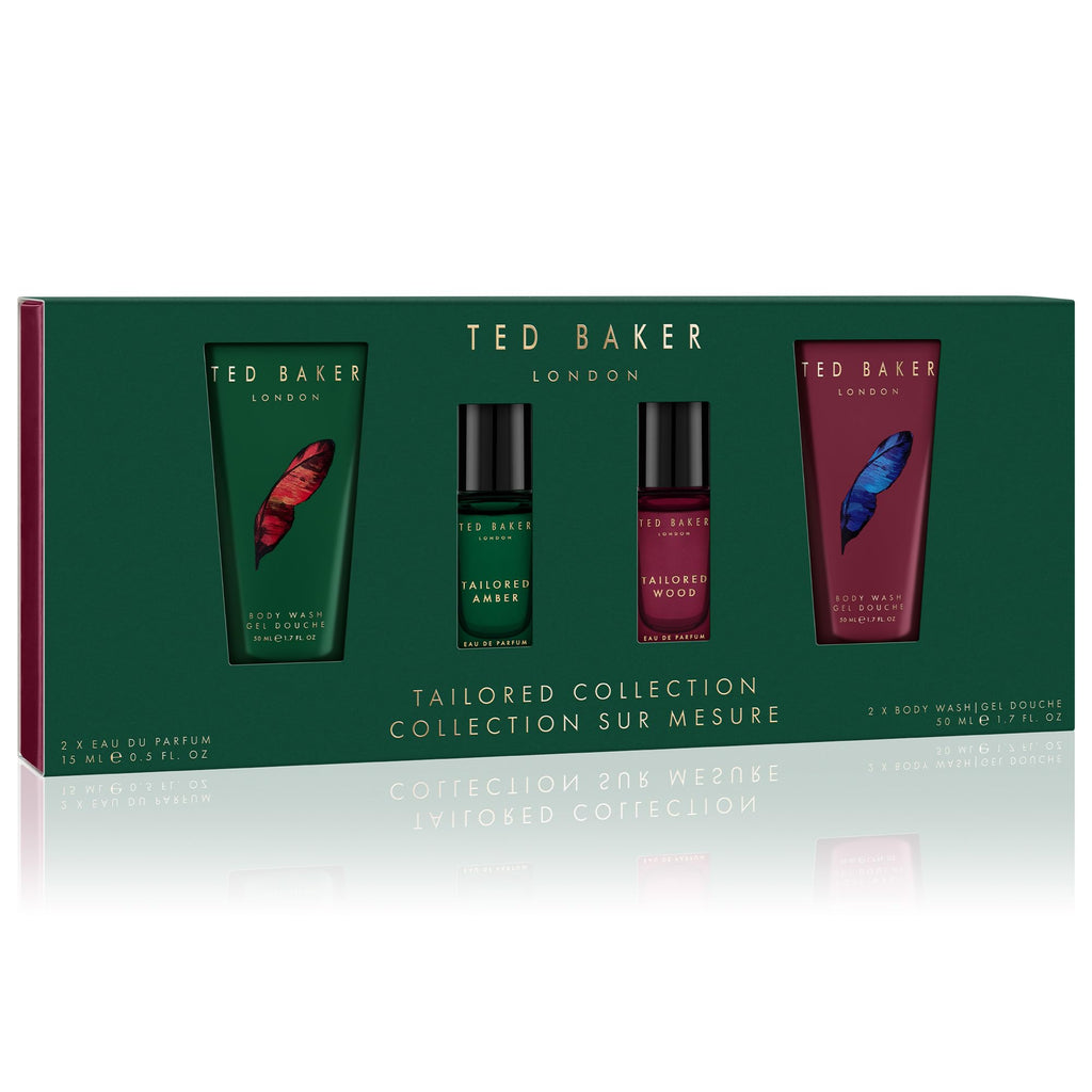 Ted Baker Tailored Collection Gift Set 2x 15ml EDP + 2x 50ml Body Wash