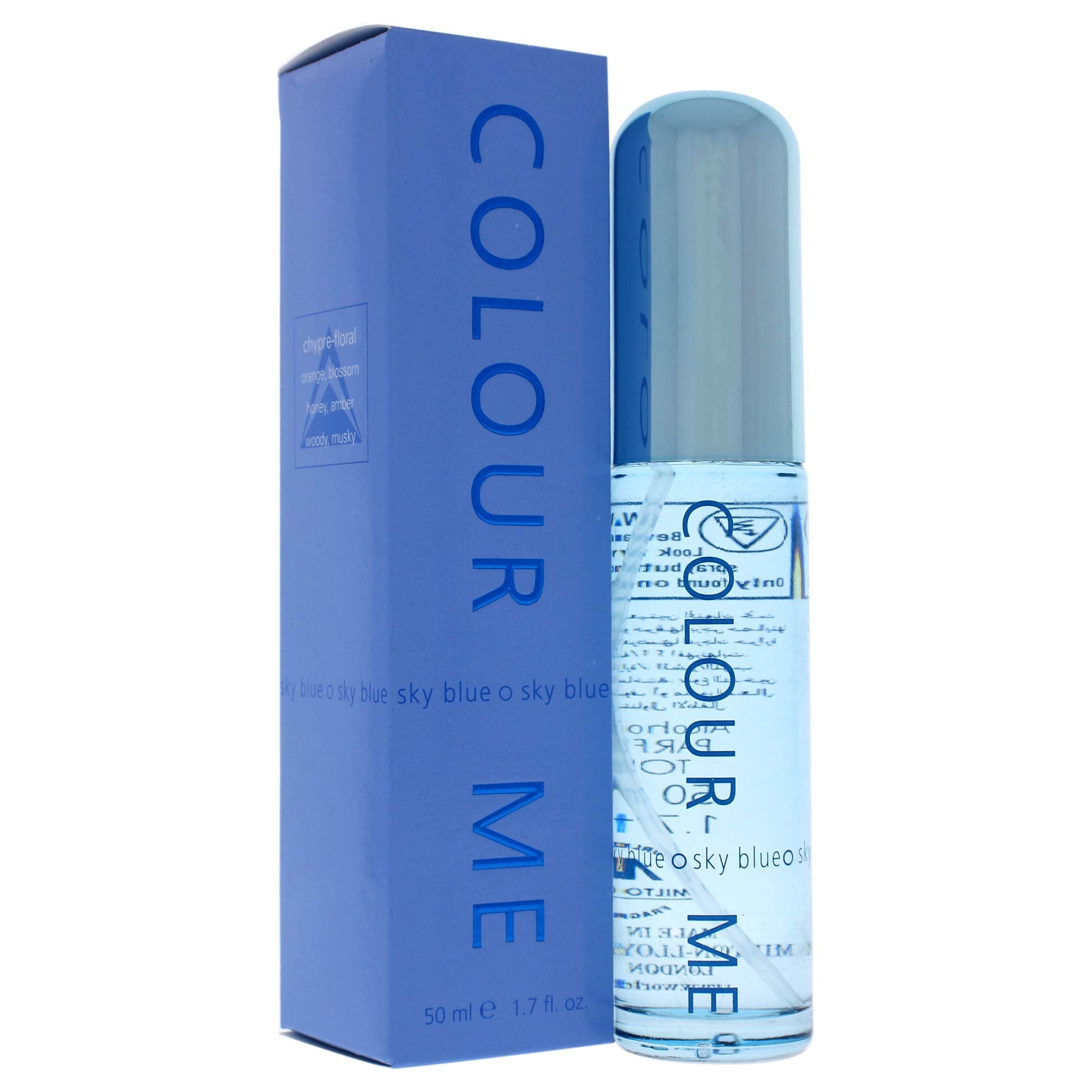 Colour Me Sky Blue Gift Set 50ml PDT Spray + 10ml Roll-on Perfume - Eau de Perfume at MyBeautyBoutique by Colour Me