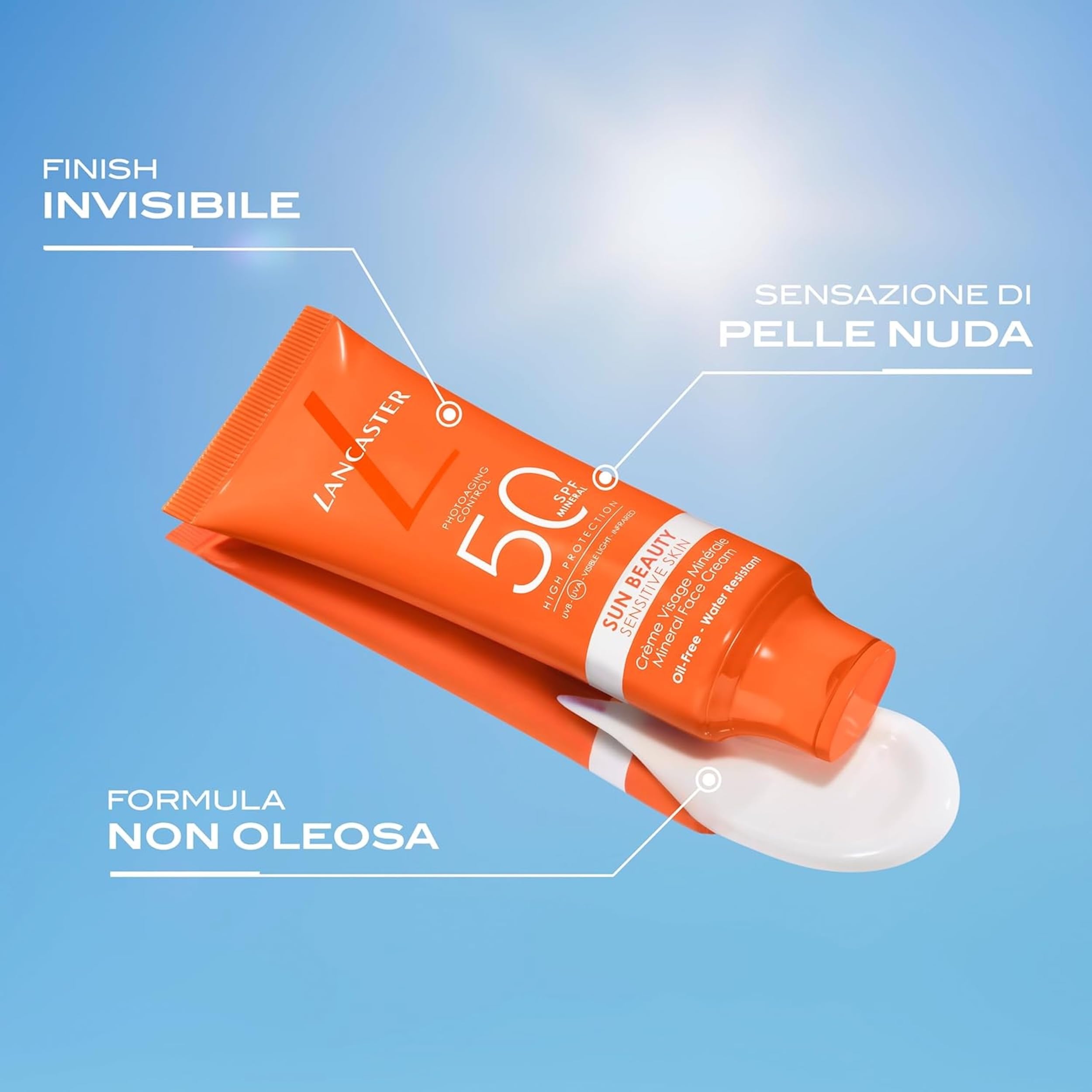 Lancaster Sun Beauty Mineral Face Cream SPF50 - 50ml Sunscreen