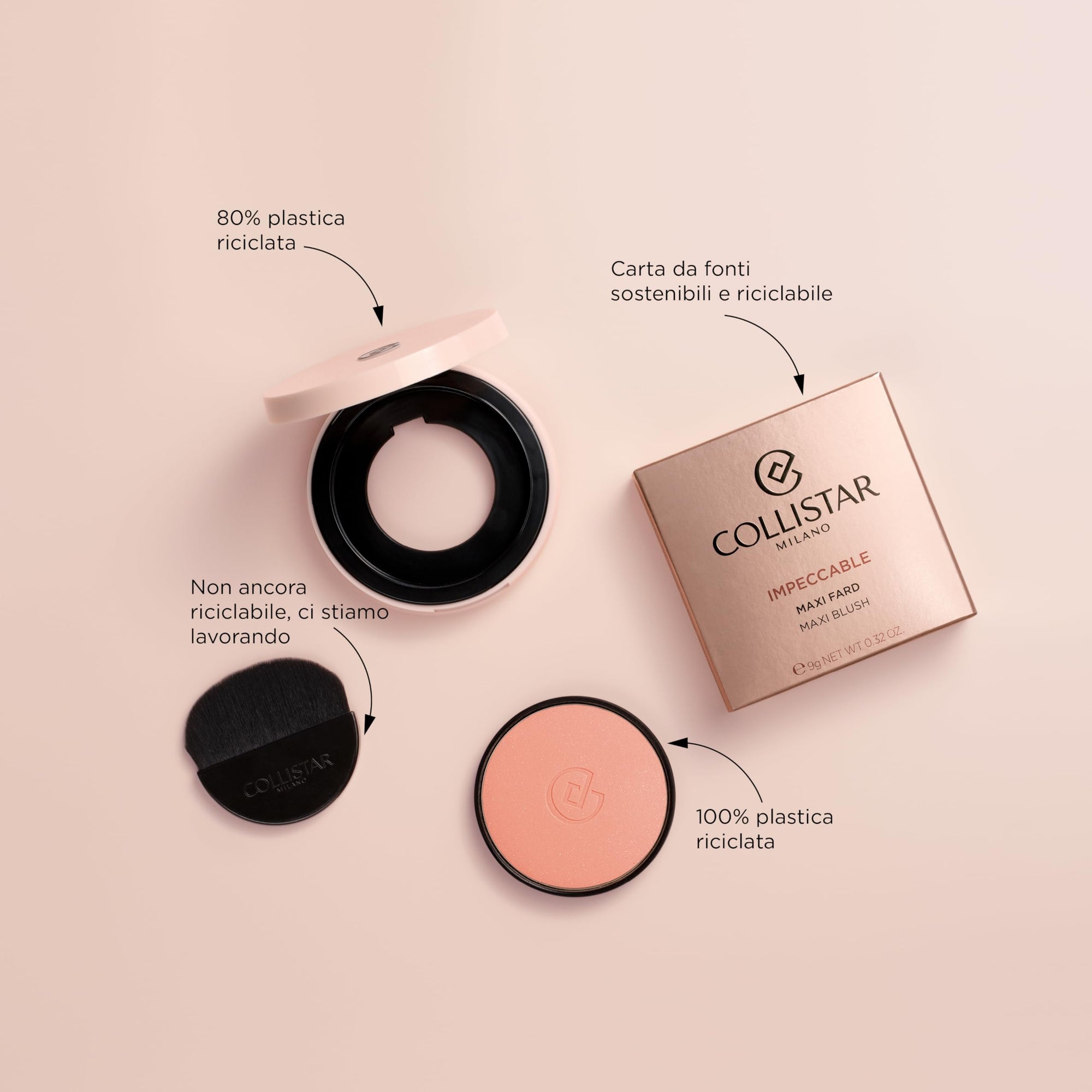 Collistar Impeccable Maxi Blush 9g - 06 Riviera Rose