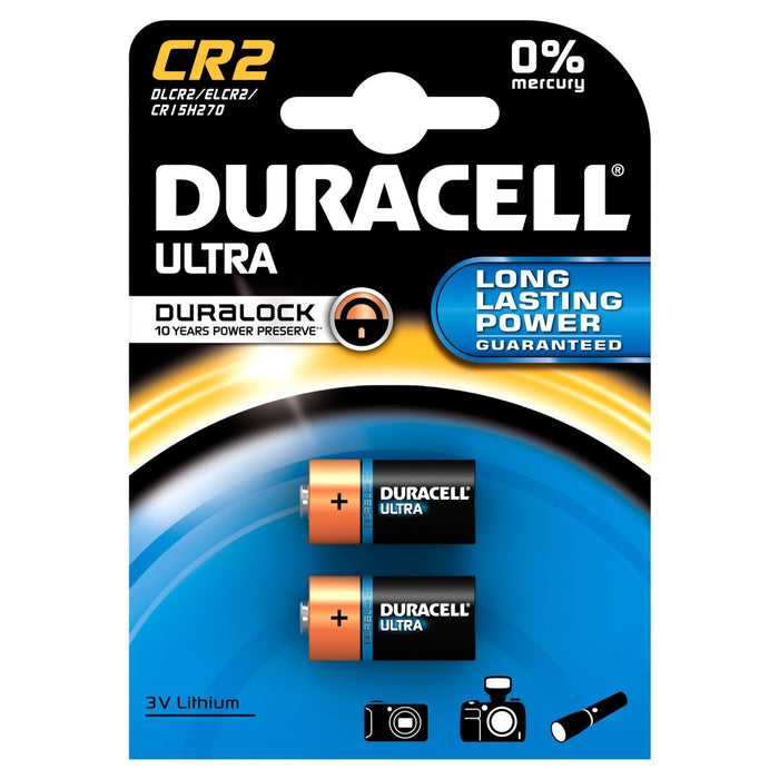 Duracell 3v DLCR2B2 Photo Lithium Ultra Batteries - 2 Pack 