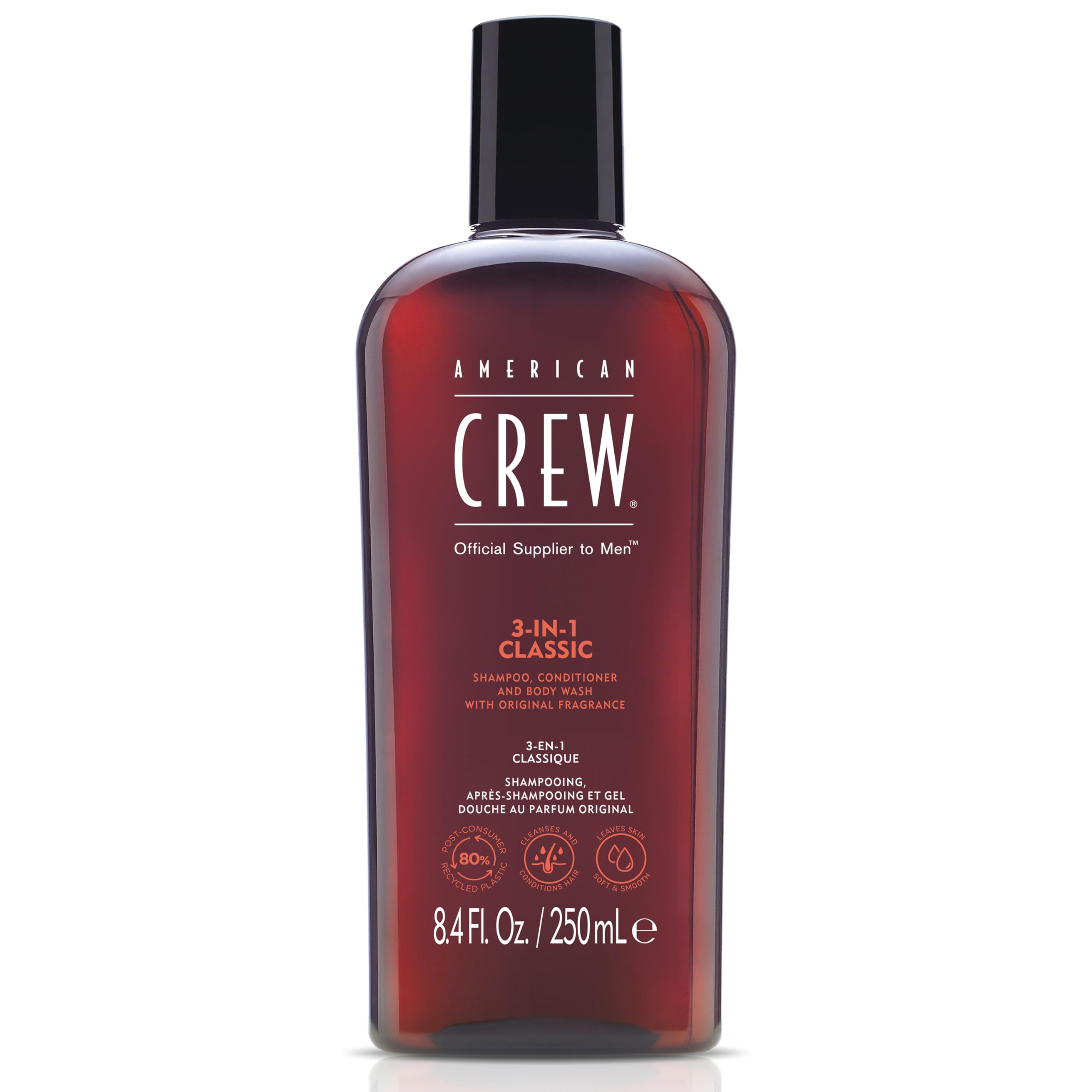 American Crew 3-in-1 Shampoo, Conditioner And Body Wash 250ml