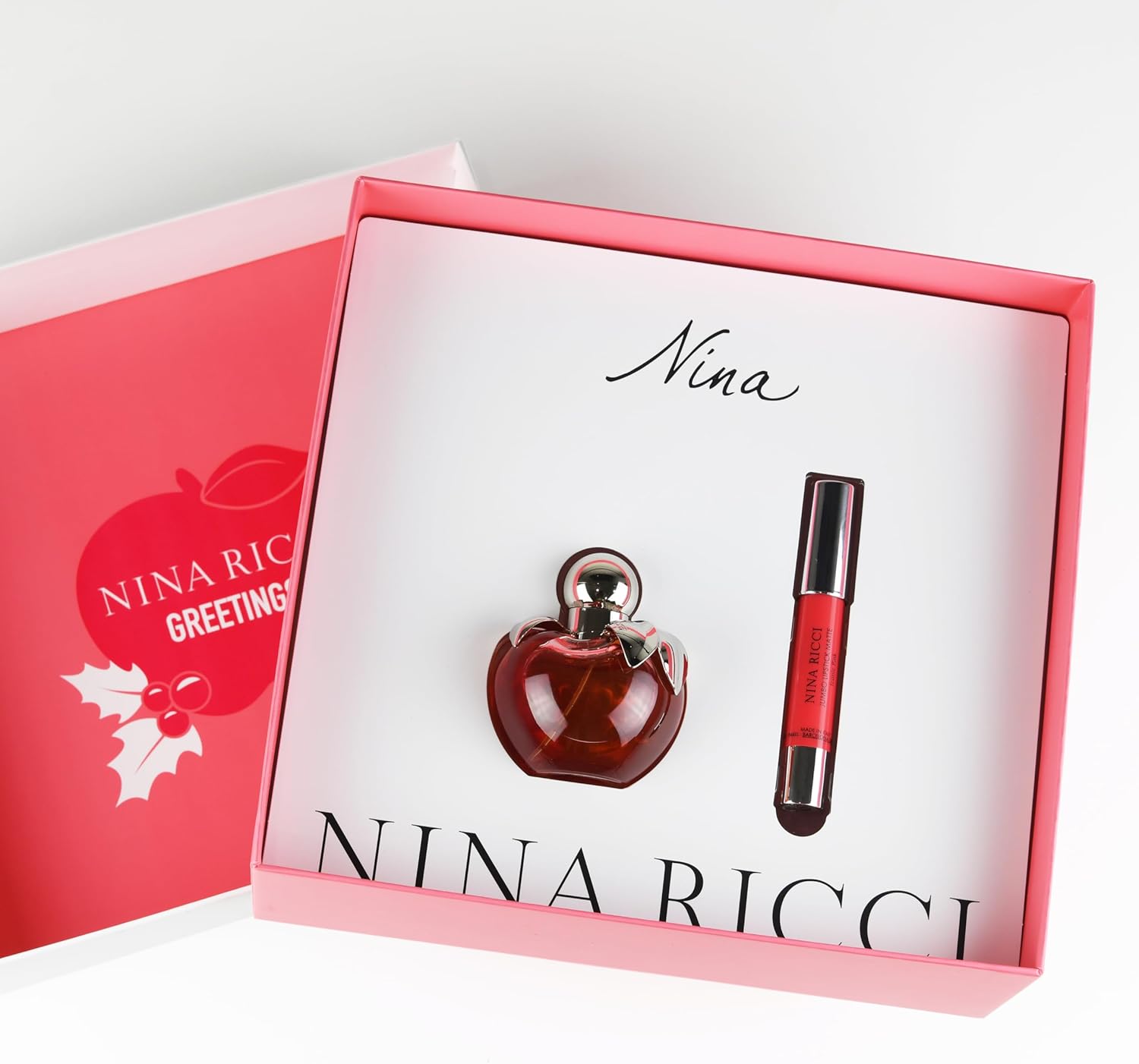 Nina Ricci Nina Rouge Gift Set 50ml EDT + 2.5g Jumbo Matte Lipstick Fancy Pink