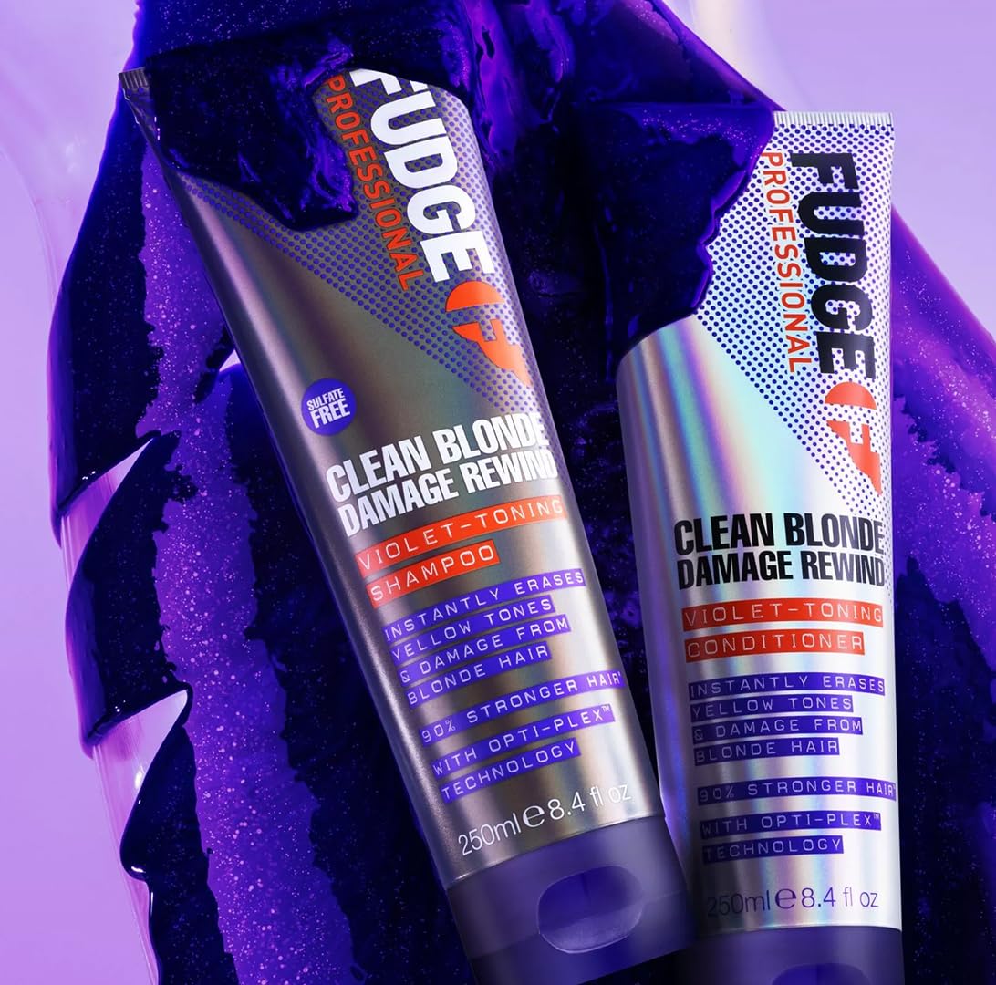Fudge Clean Blonde Damage Rewind Violet Toning Conditioner 1000ml
