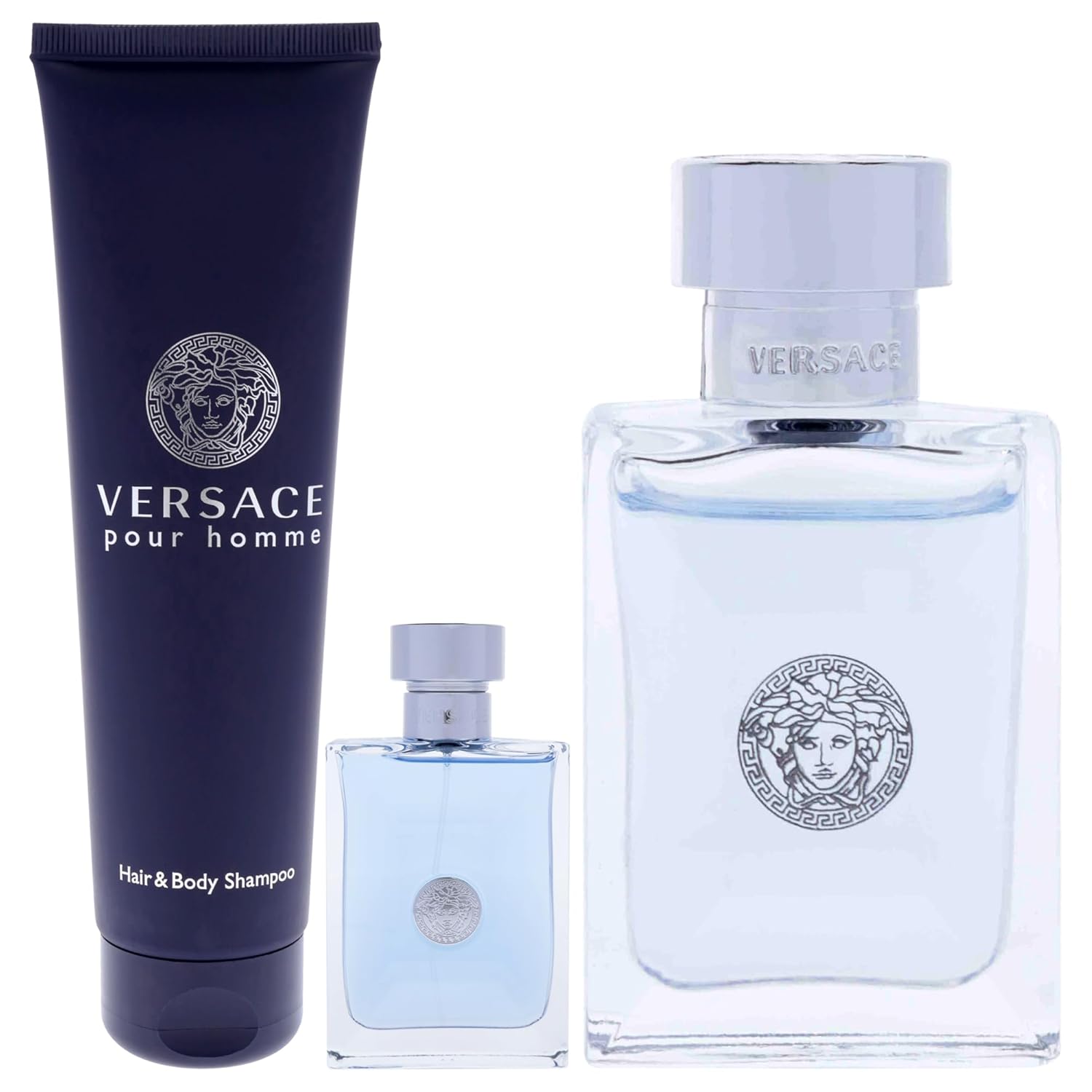 Versace Pour Homme Gift Set 100ml EDT + 150ml Bath and Shower Gel + 5ml EDT