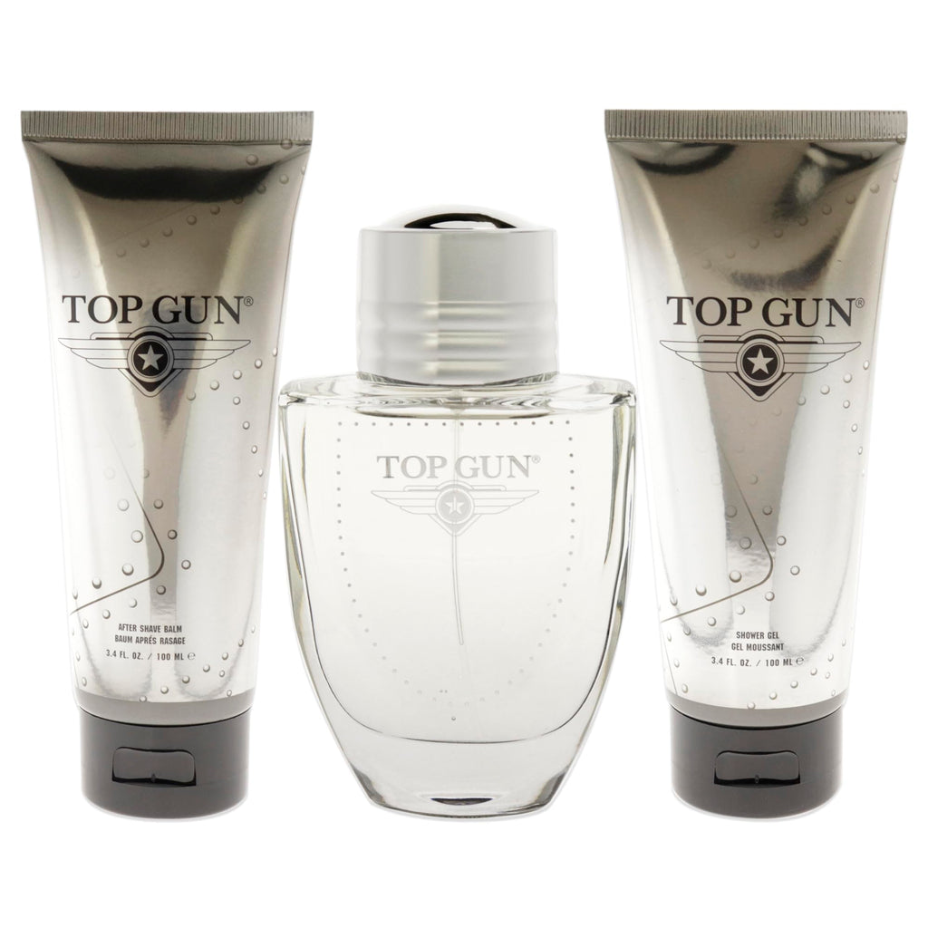 Top Gun Chevron Gift Set 100ml EDT + 100ml Shower Gel + 100ml Aftershave Balm