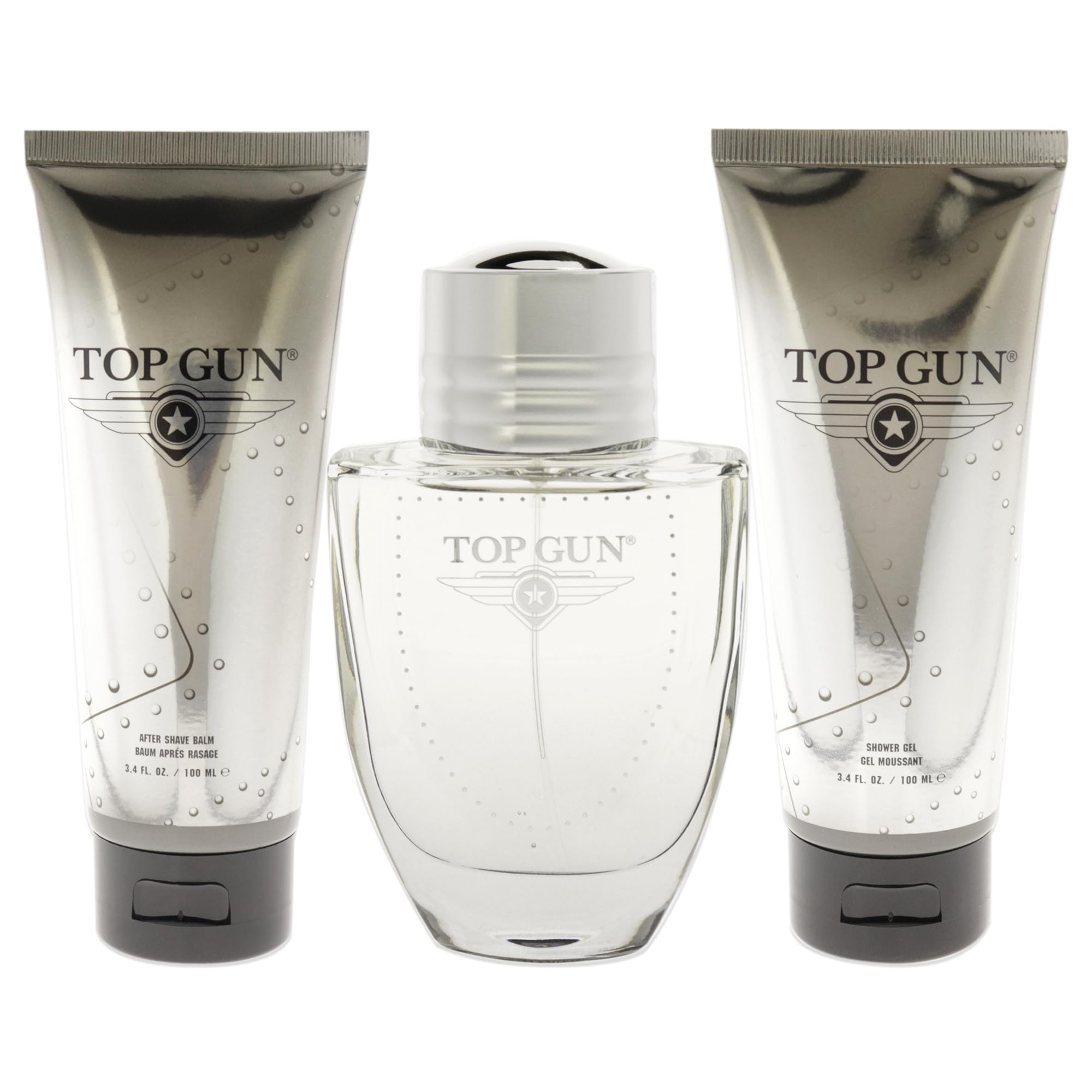Top Gun Chevron Gift Set 100ml EDT + 100ml Shower Gel + 100ml Aftershave Balm