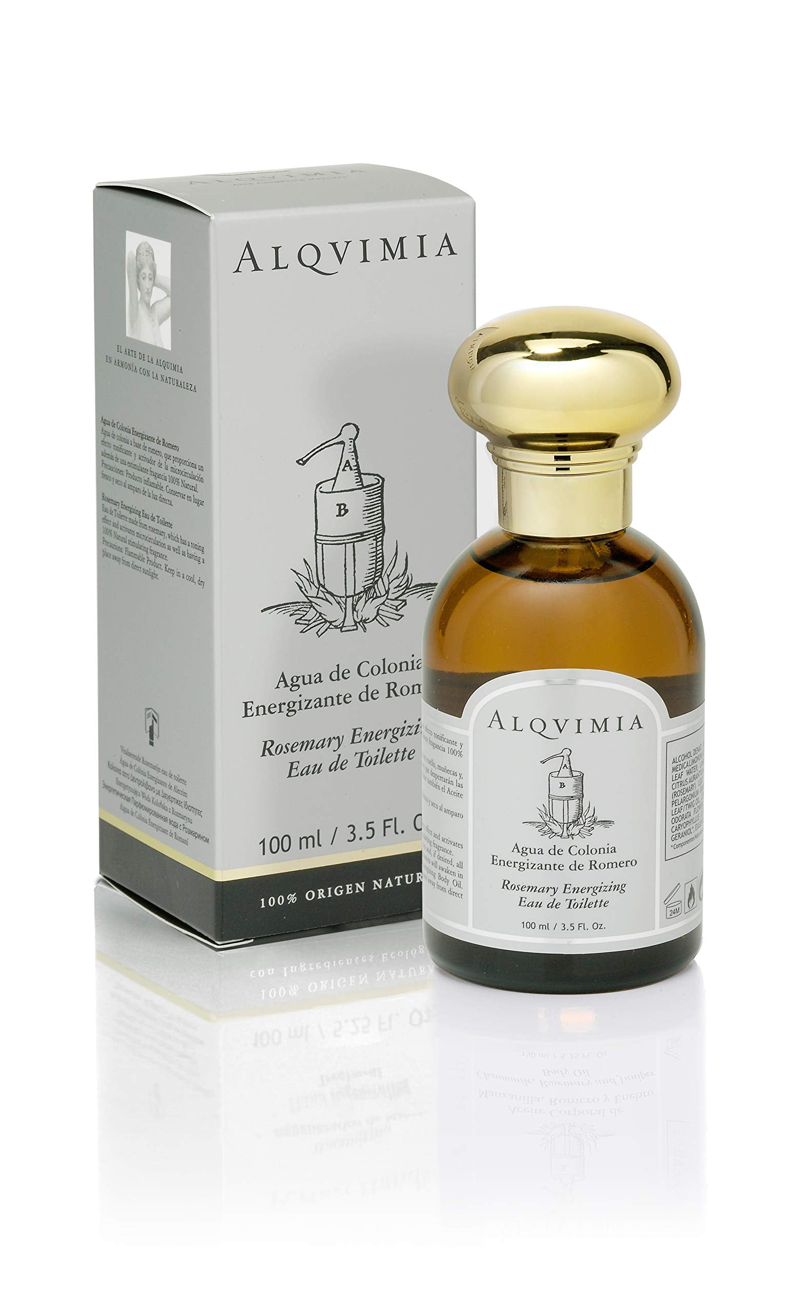 Alqvimia Rosemary Energising Eau de Toilette 100ml Spray - Fragrance at MyBeautyBoutique by Alqvimia