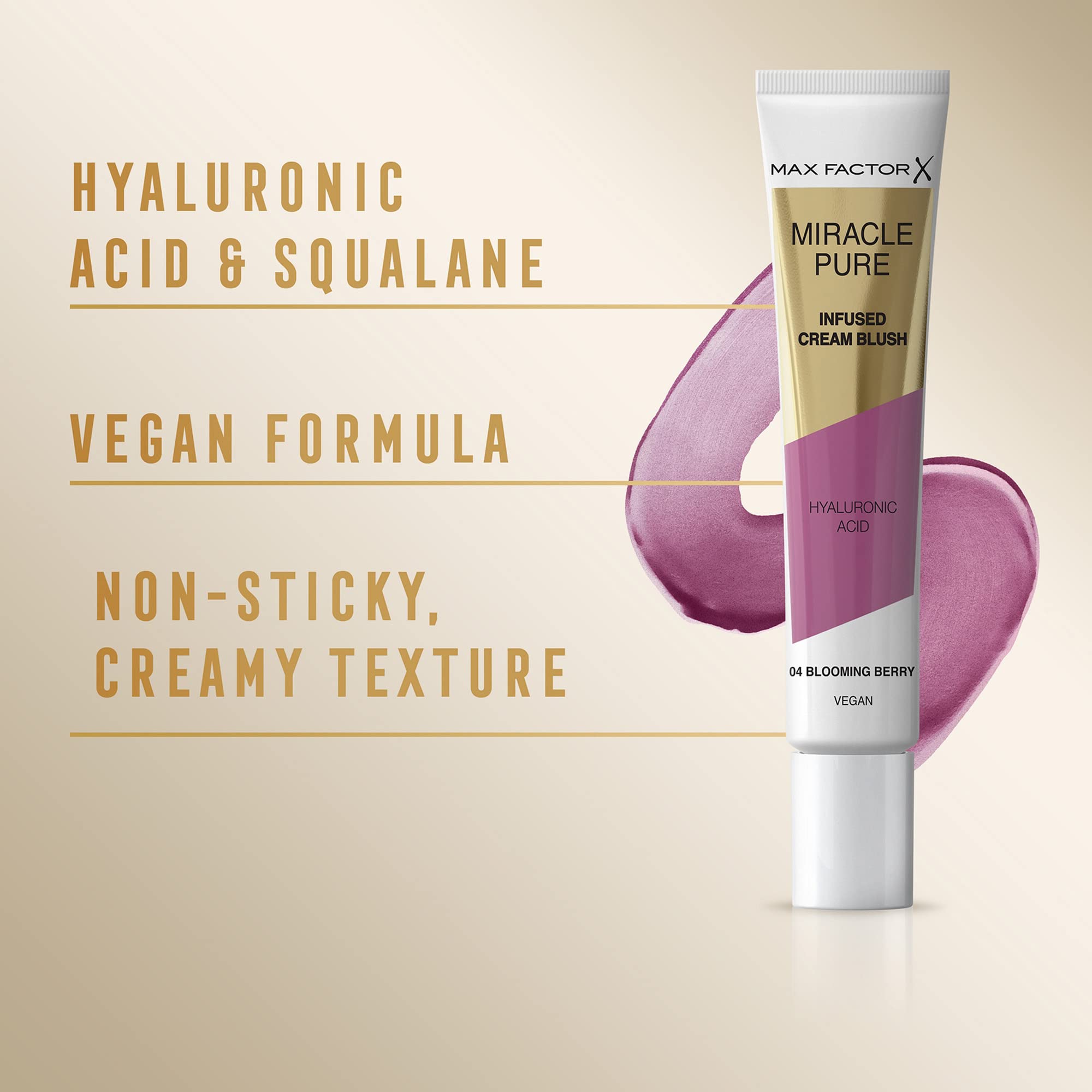 Max Factor Miracle Pure Infused Cream Blush - 04 Blooming Berry