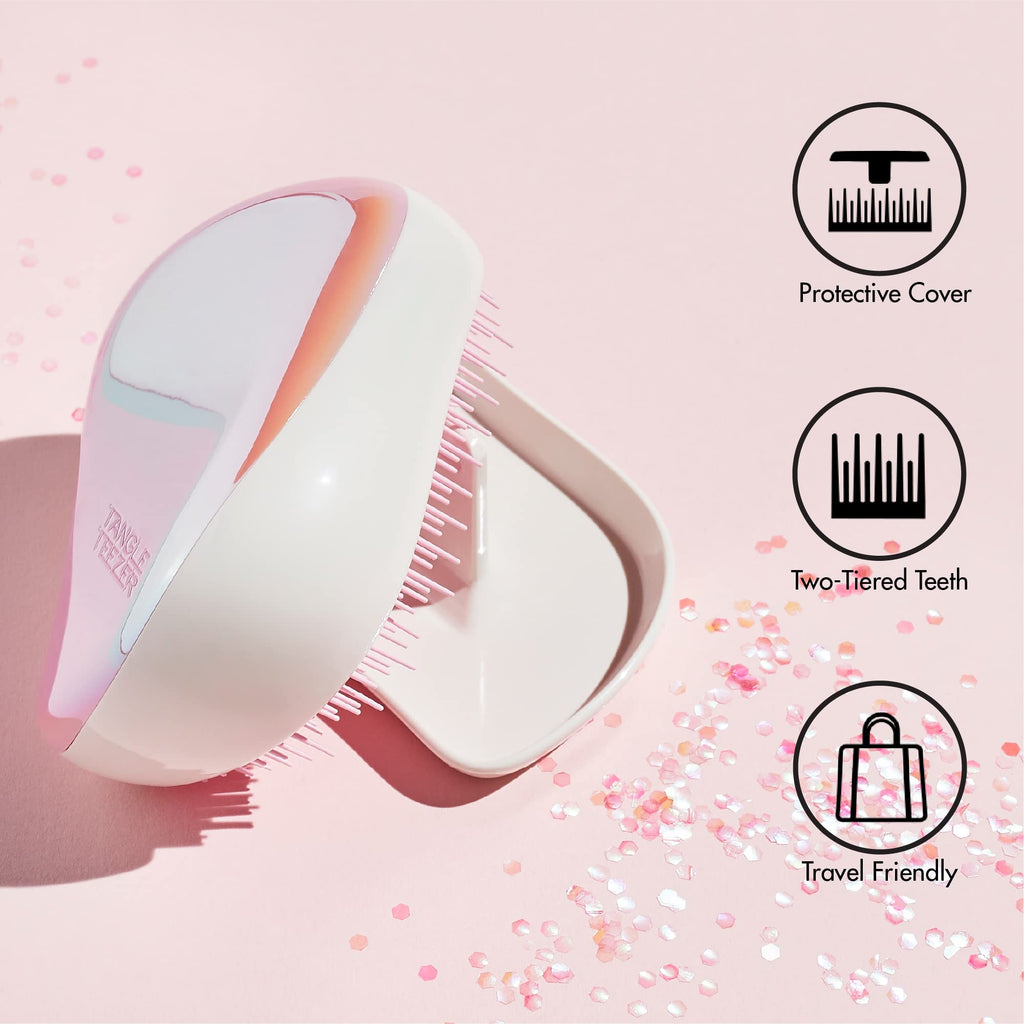 Tangle Teezer Compact Styler Detangling Hair Brush - Rainbow Galore