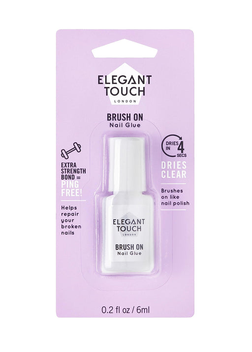 Elegant Touch Brush On Nail Glue 6ml