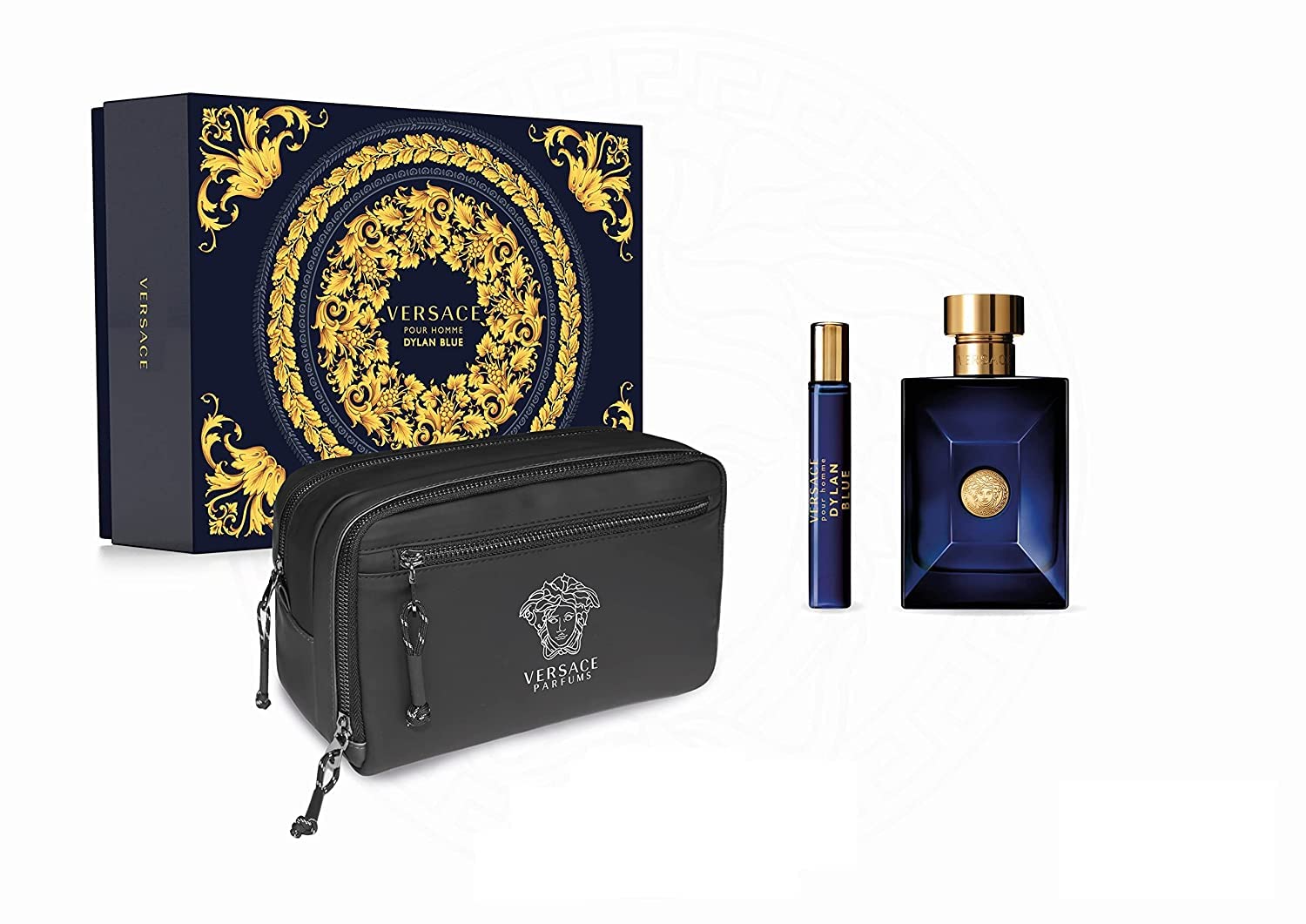 Versace Dylan Blue 100ml EDT Spray +10ml EDT Mini + Trousse - Personal Fragrance at MyBeautyBoutique by Versace